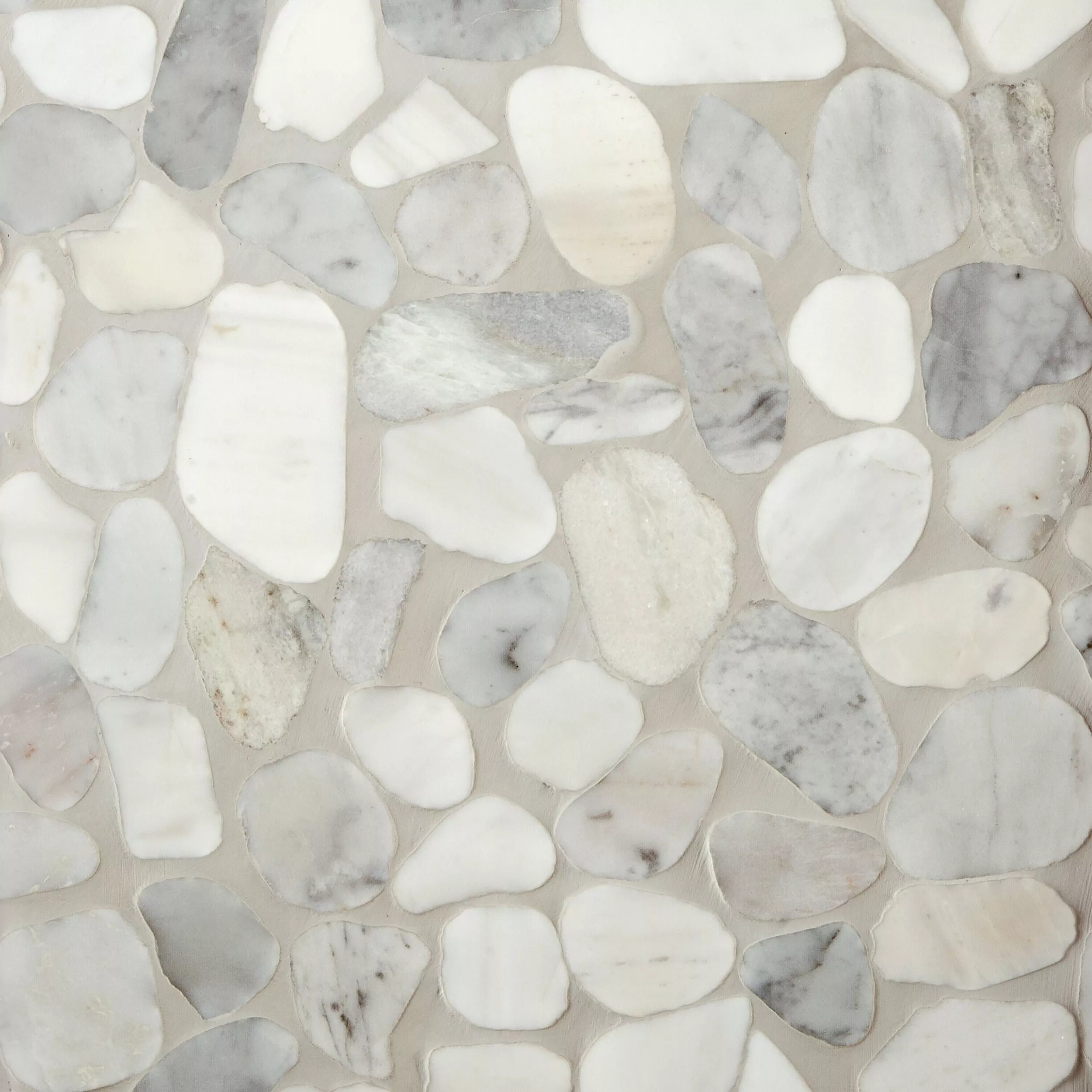 Mixed Carrara Pebble Mosaic