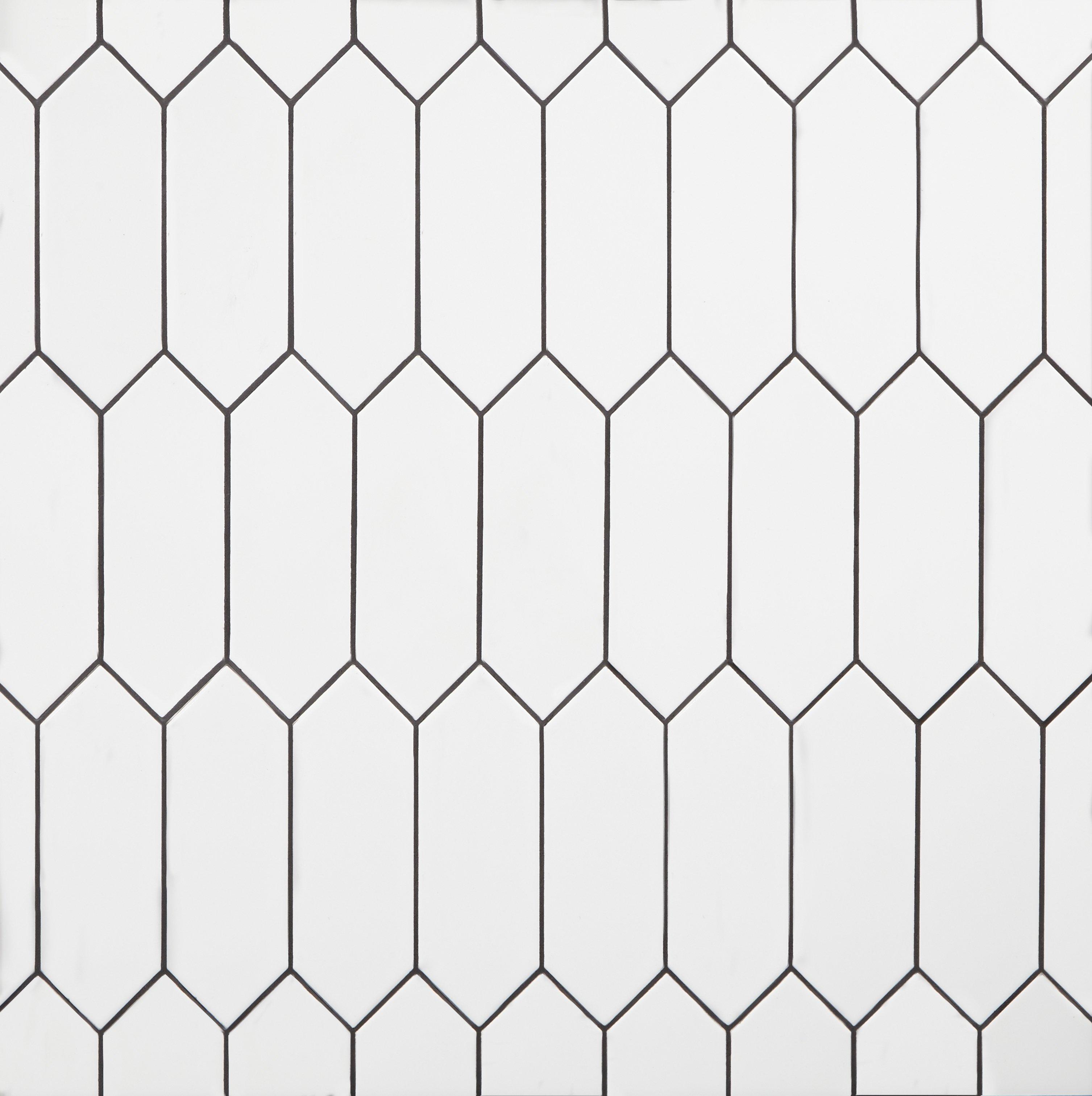 Palisades White Picket Ceramic Tile