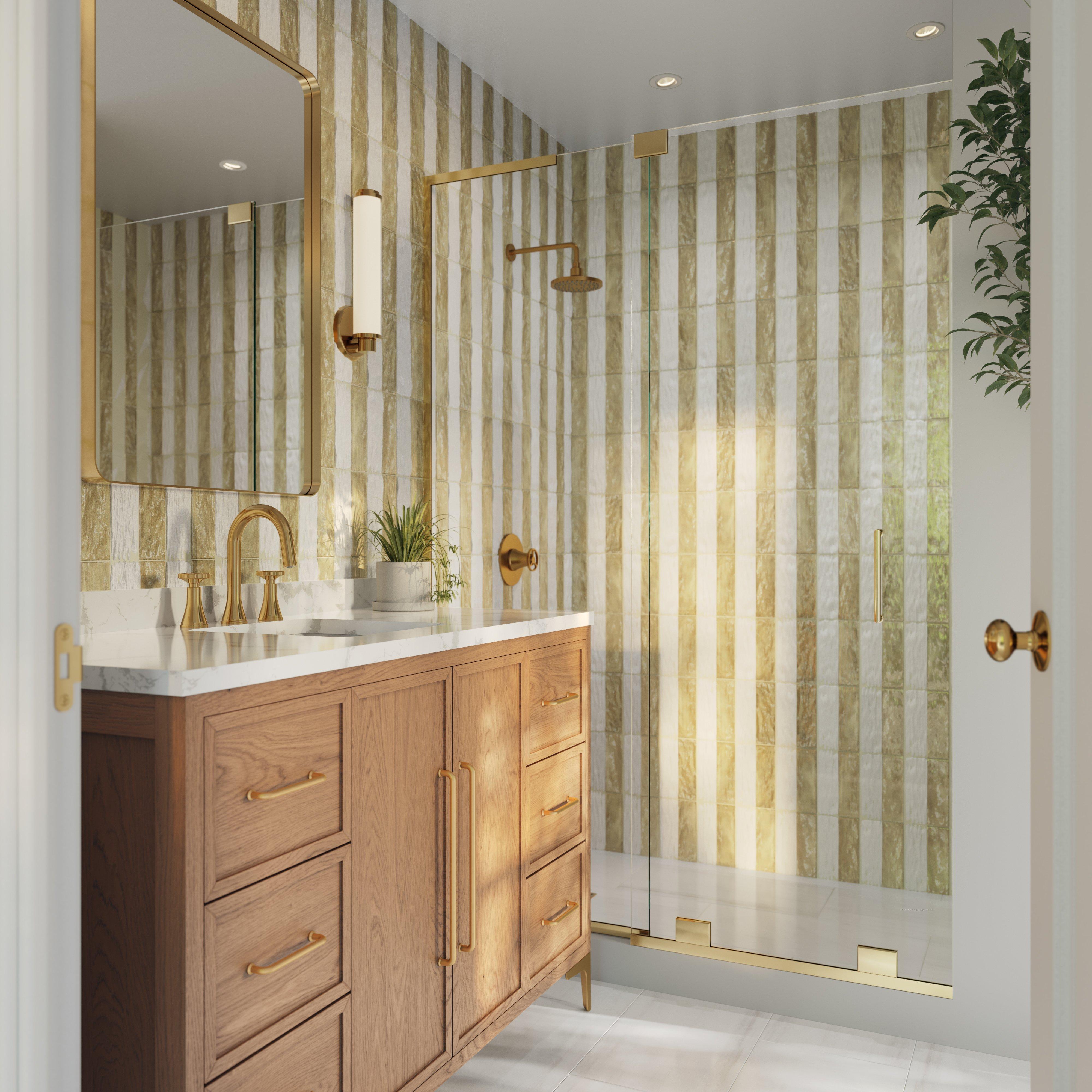 Hudson 49 in. Natural Oak Vanity with Quartz Top