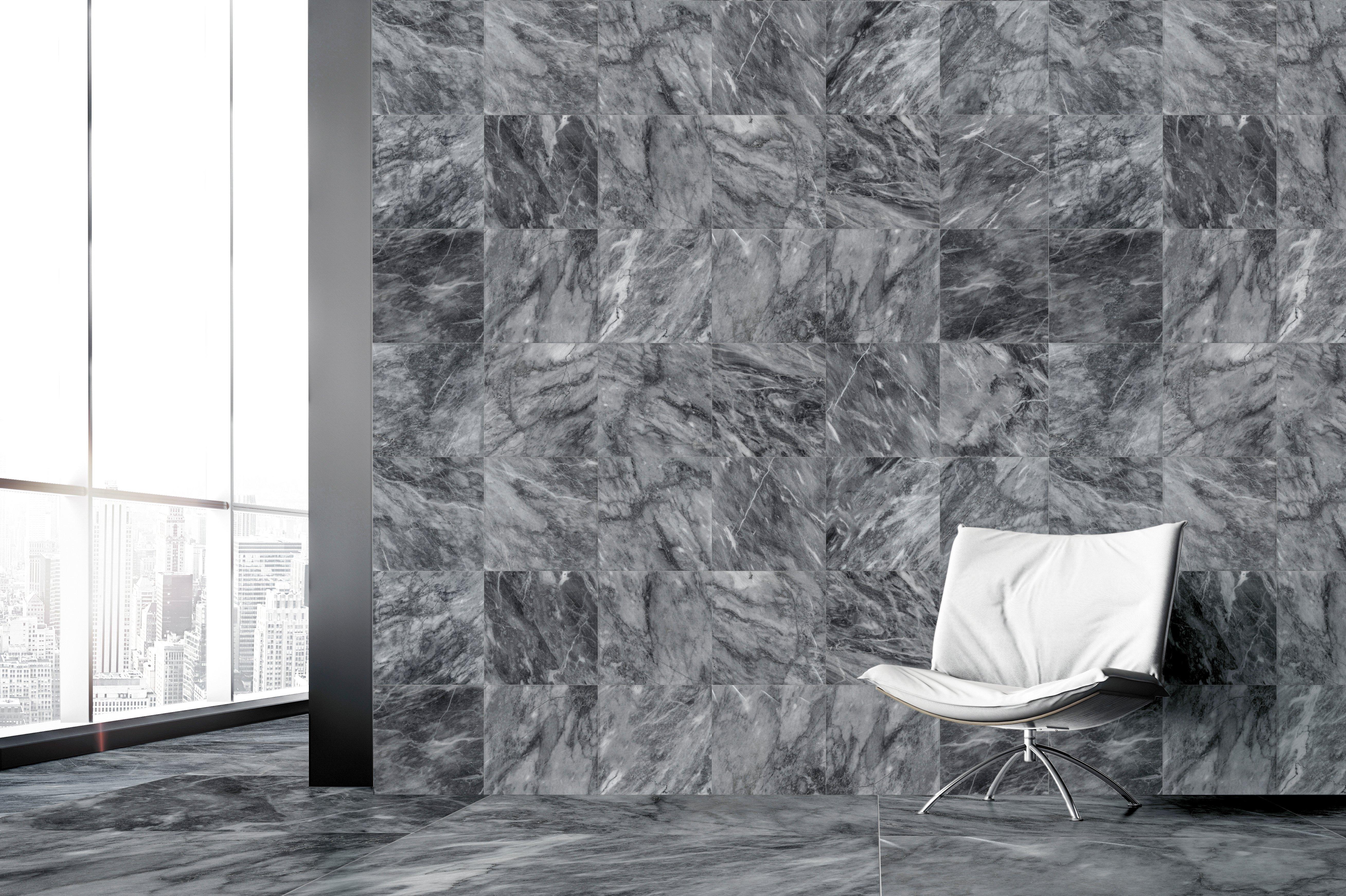 Vogue Gray Polished Marble Tile