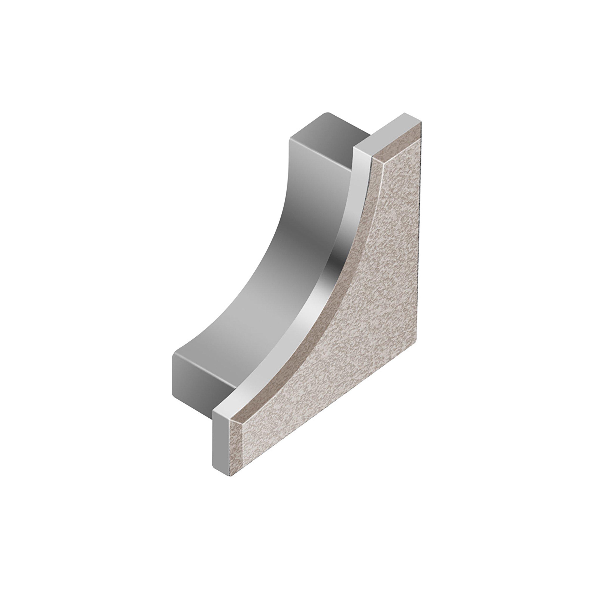 Schluter Dilex-Ahk End Cap Aluminum Cream