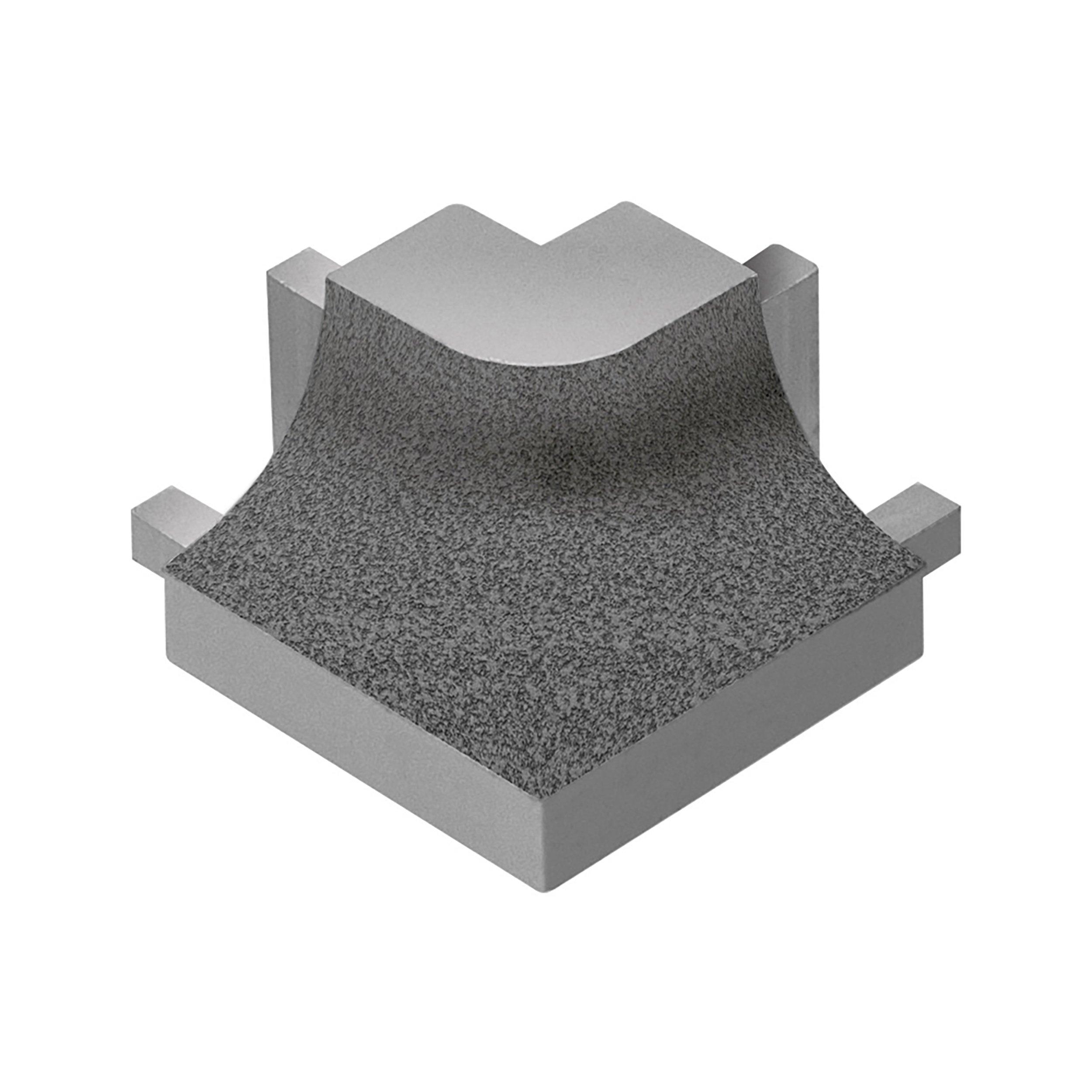 Schluter Dilex-Ahk Out Corner Sq 90 Degrees Aluminum Stone Grey