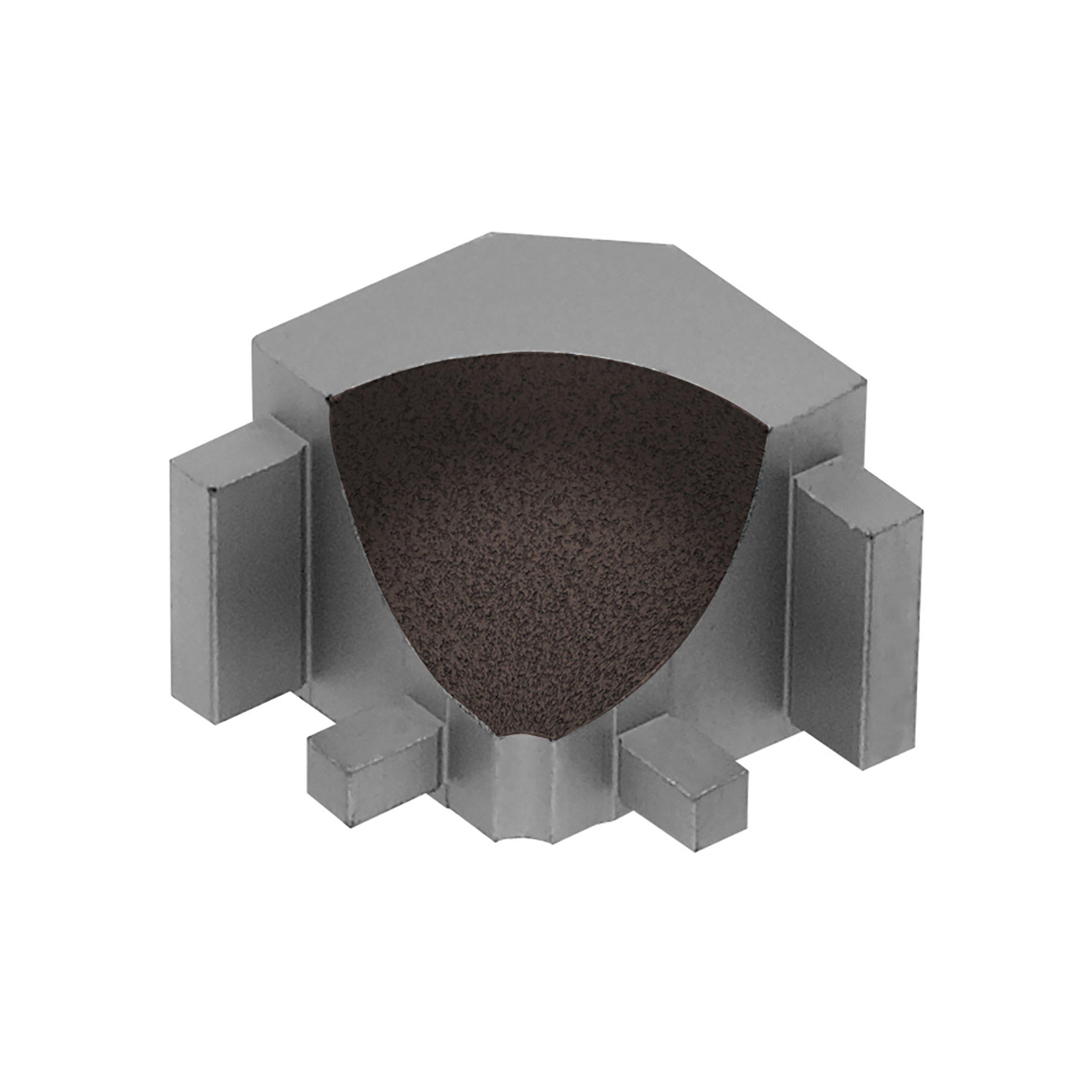 Schluter Dilex-Ahk In Corner 90 Degrees Aluminum Dark Anthracite