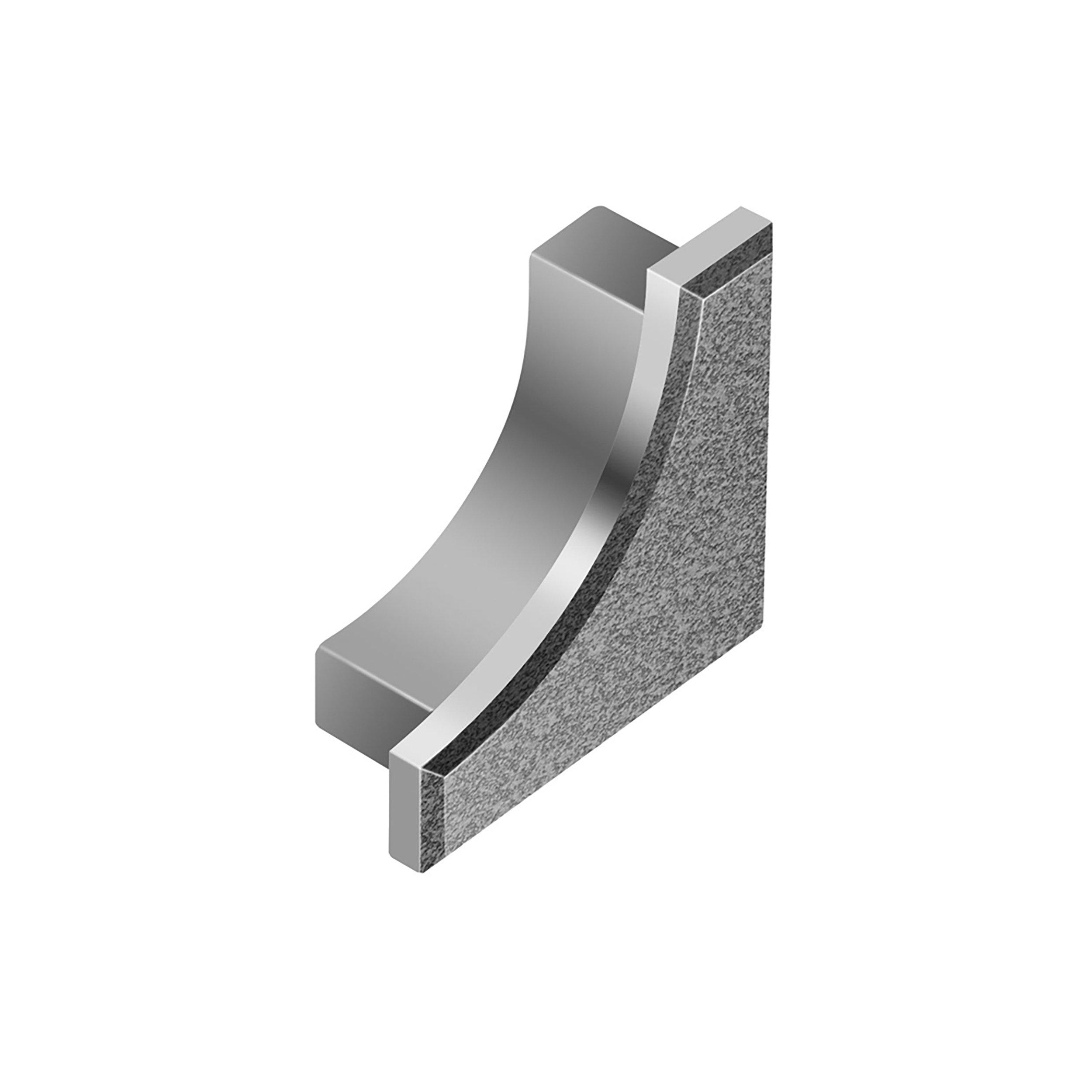 Schluter Dilex-Ahka End Cap Left Aluminum Pewter