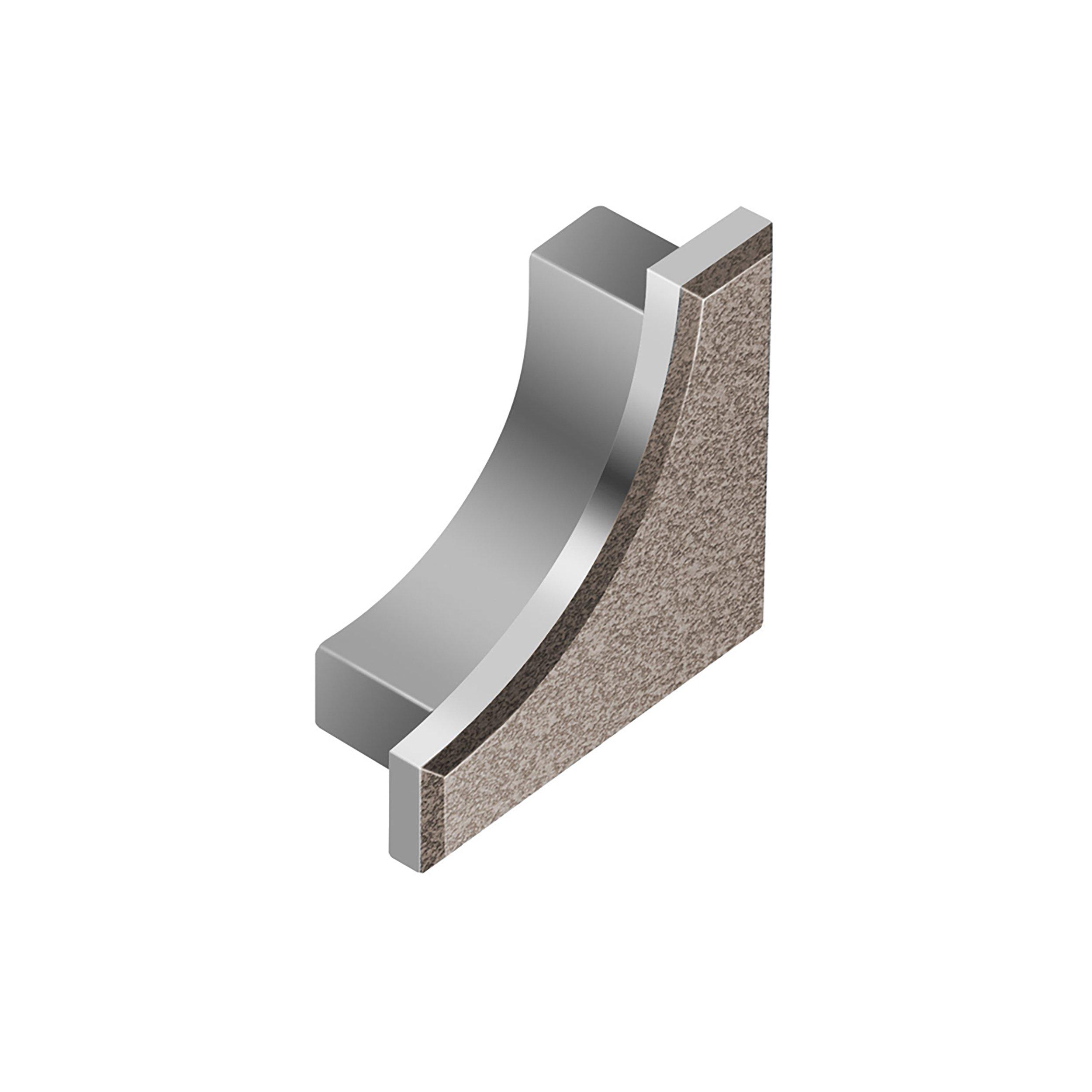 Schluter Dilex-Ahka End Cap Left Aluminum Light Anthracite