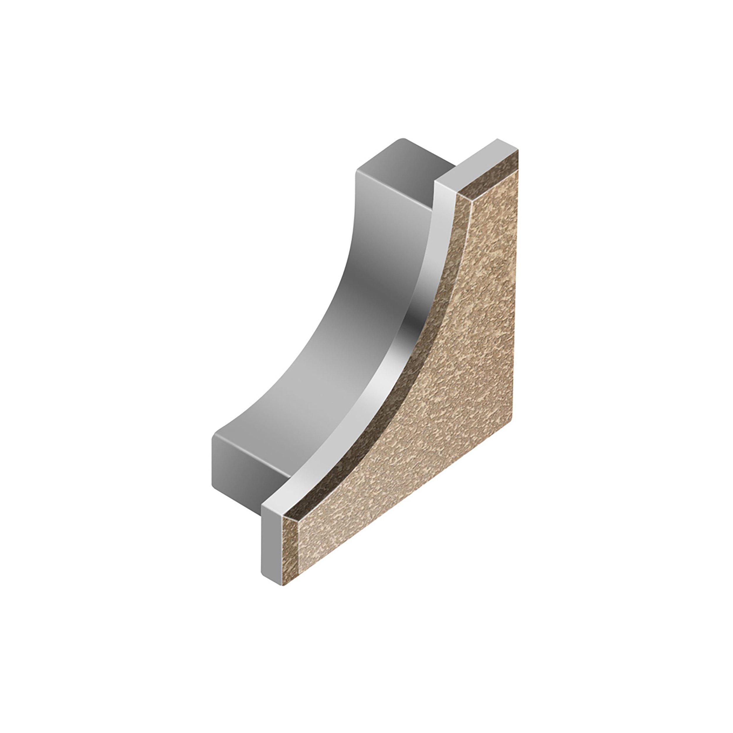 Schluter Dilex-Ahka End Cap Right Aluminum Beige