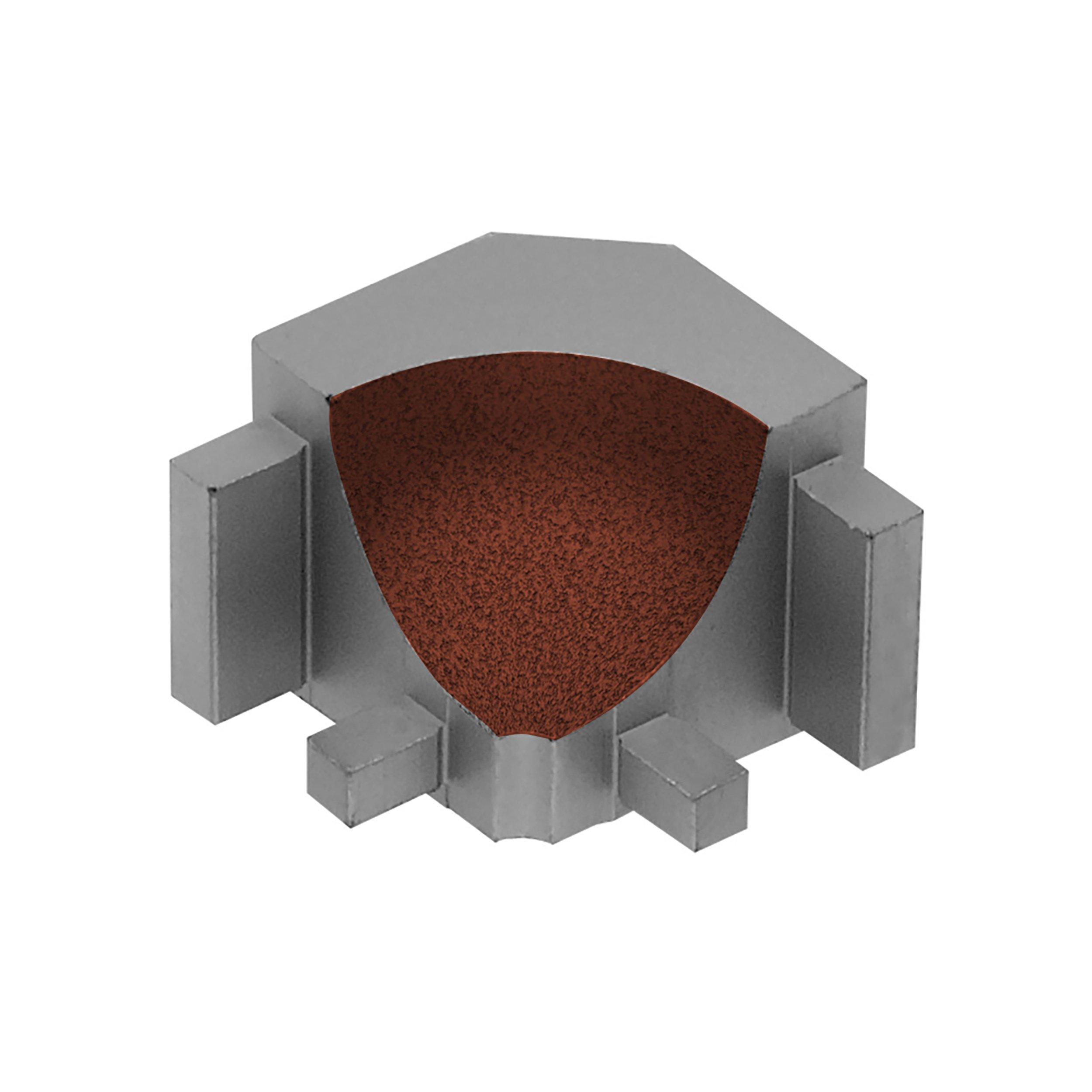 Schluter Dilex-Ahka In Corner 90 Degrees Aluminum Rustic Brown