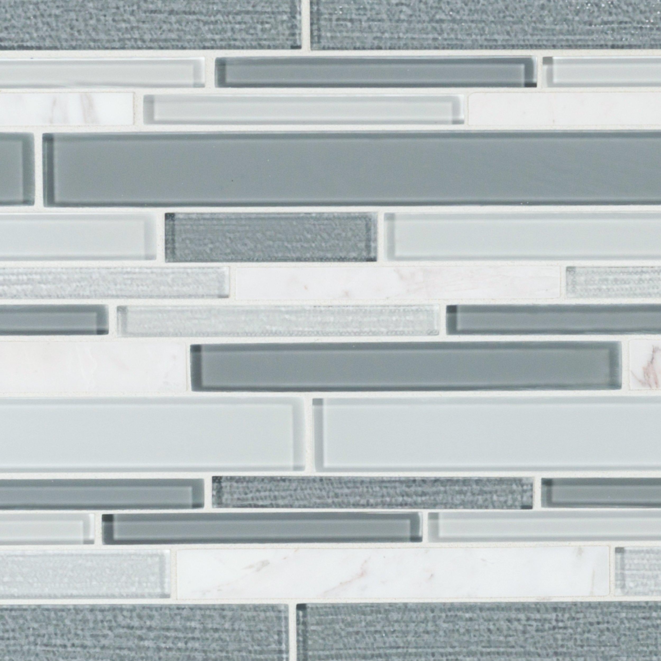 Clarity Stone Linear Glass Mosaic