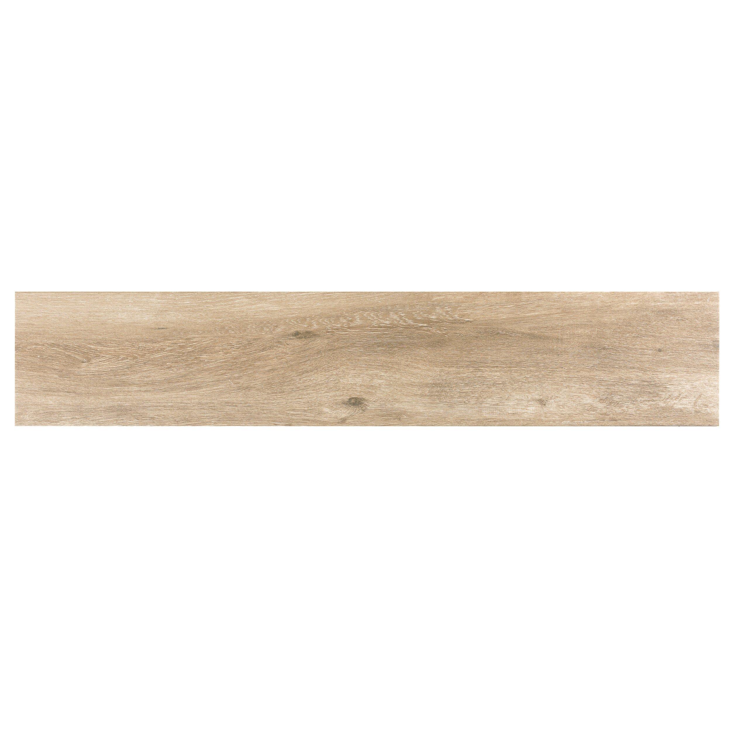 Truewood Cream Wood Plank Matte Porcelain Tile
