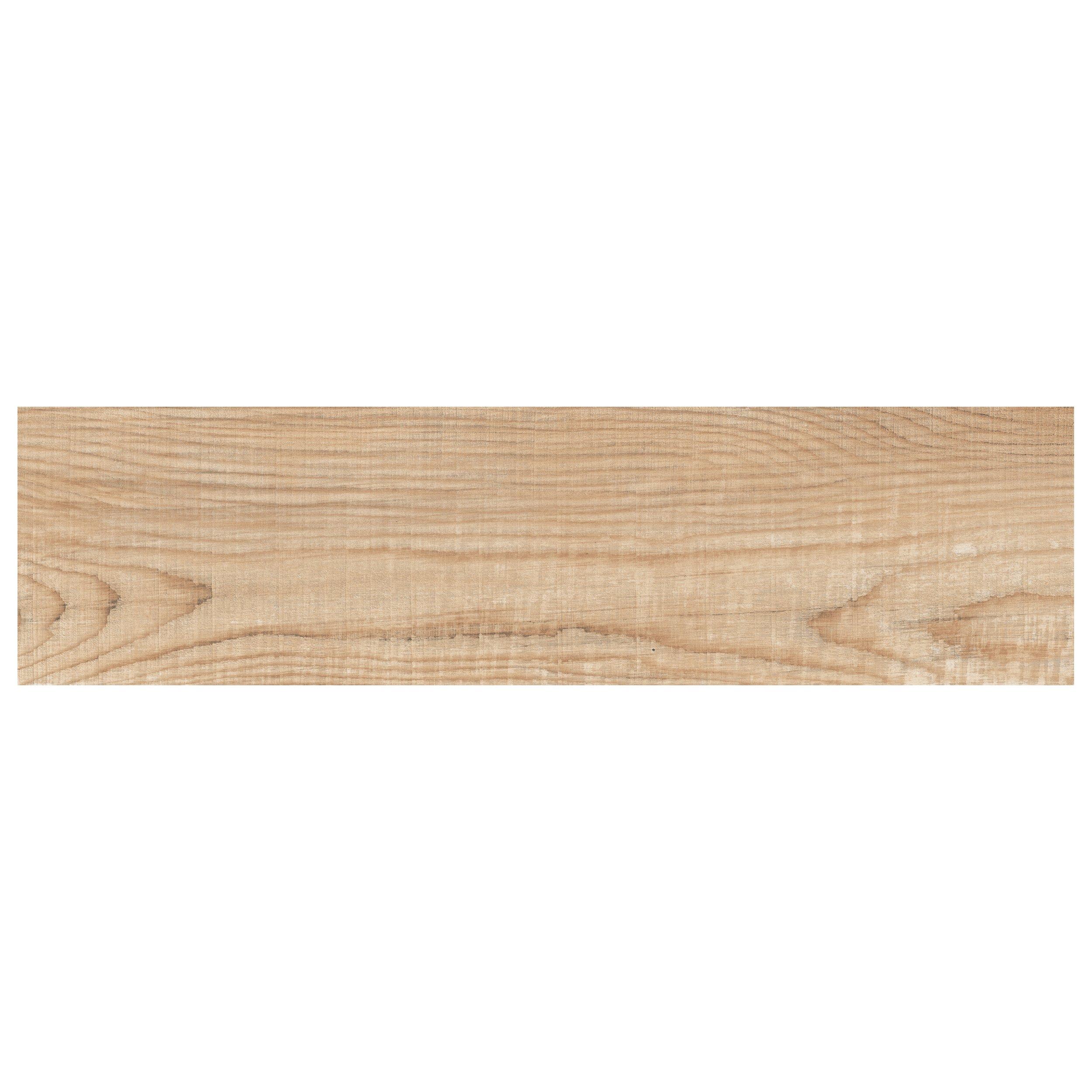 Ashland Beige Wood Plank Matte Porcelain Tile