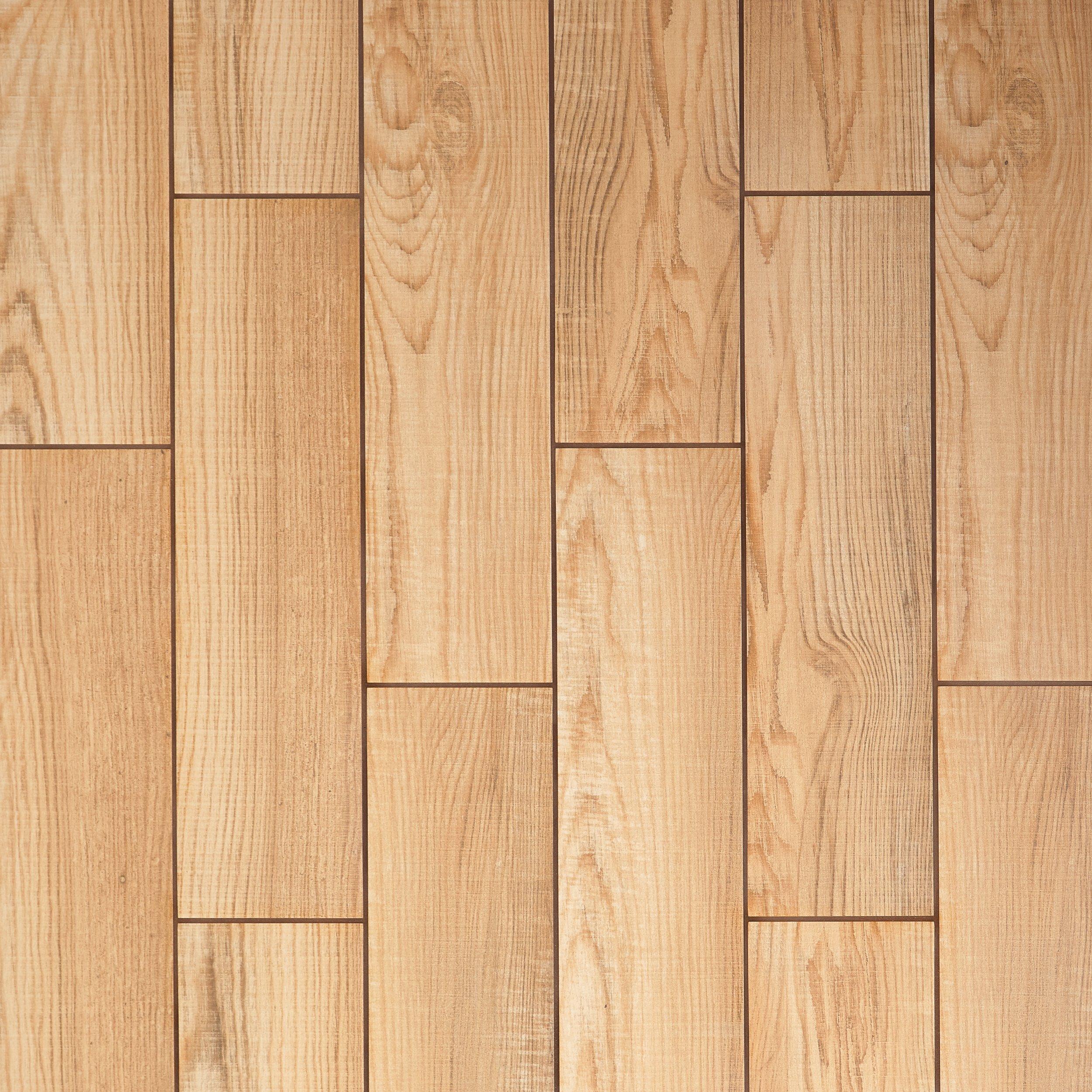 Ashland Beige Wood Plank Porcelain Tile | Floor and Decor