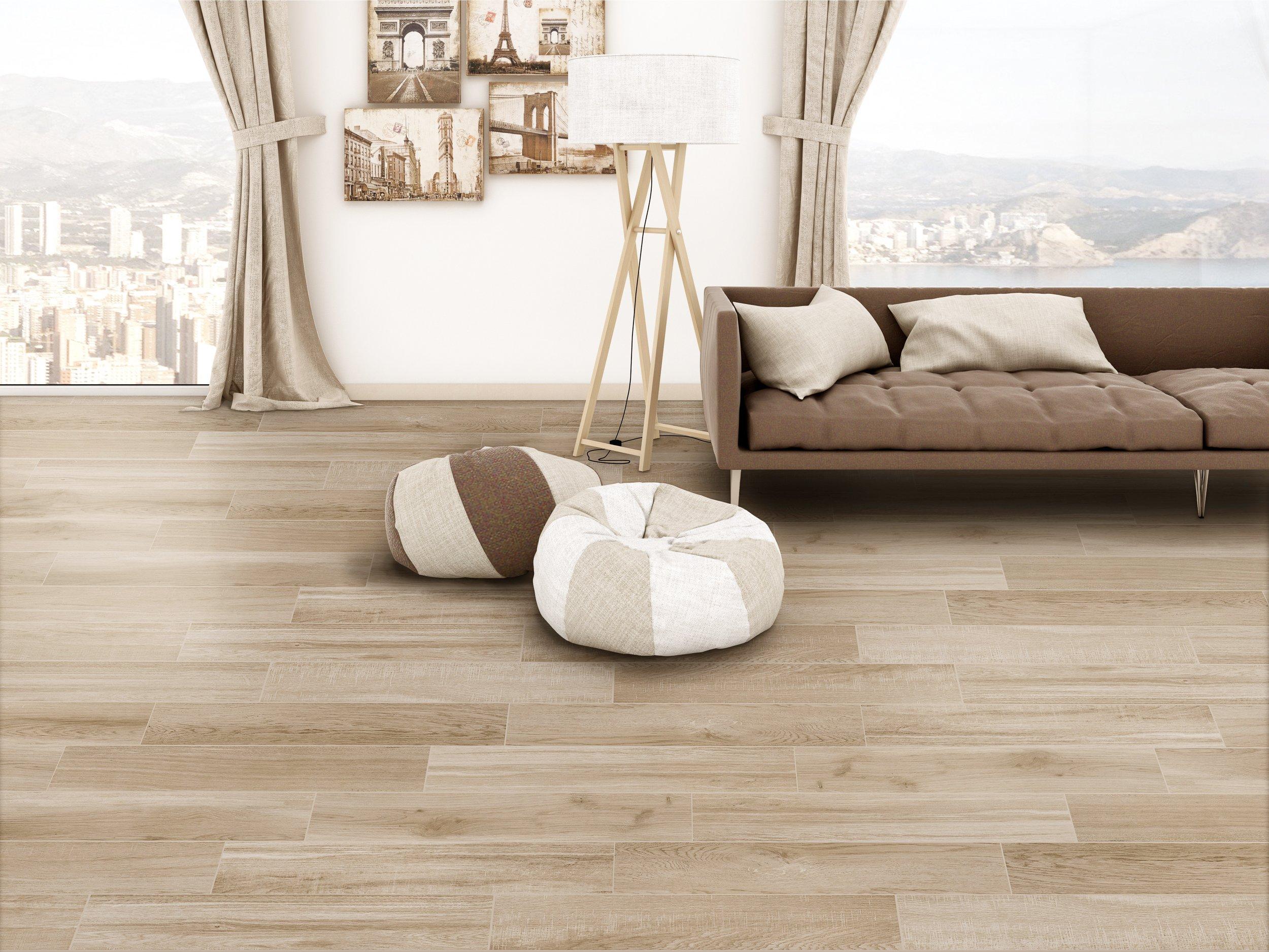 Beige wood - Porcelained stoneware with mass colouring - Natural