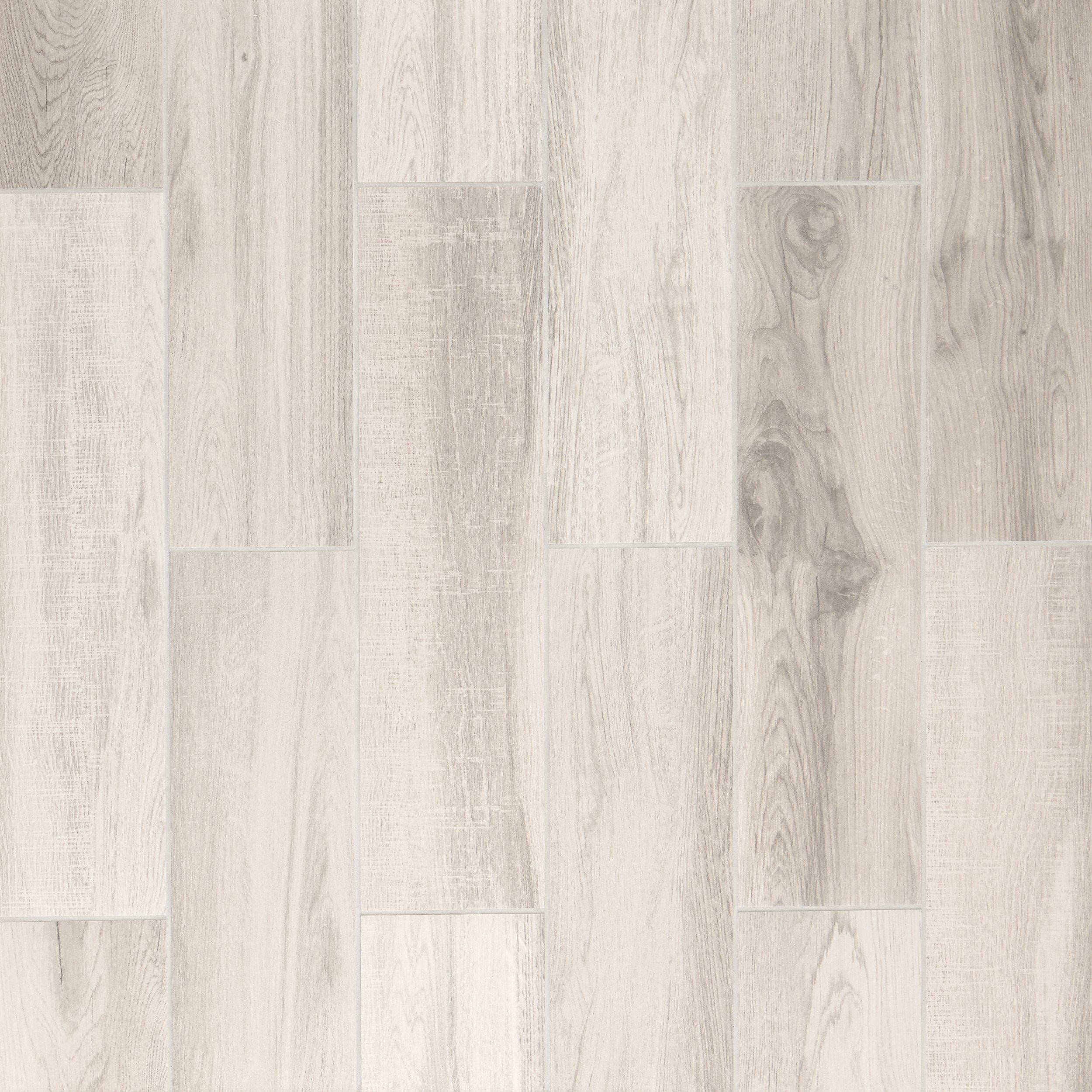 Floor & Decor | Hard Grey Wood Plank Porcelain Tile, 6 x 24, 10 mm Thick