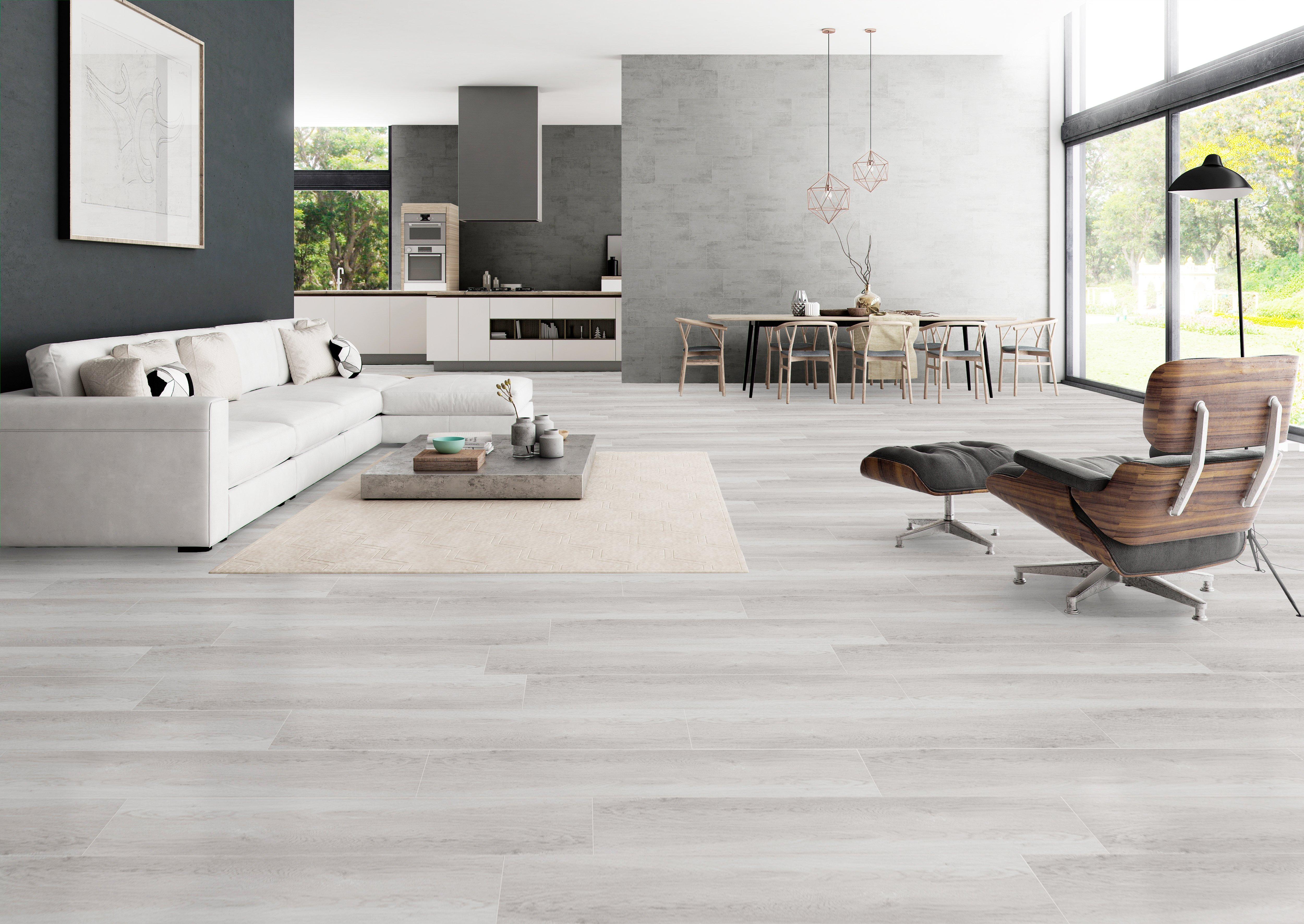 Our New Wood Look Tile Floors - BREPURPOSED  Wood tile floor kitchen, Tile  floor living room, Ceramic wood tile floor