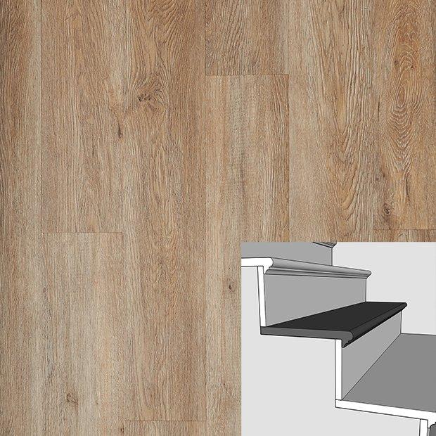 Driftwood Oak Boxed Retro Tread - 47in.