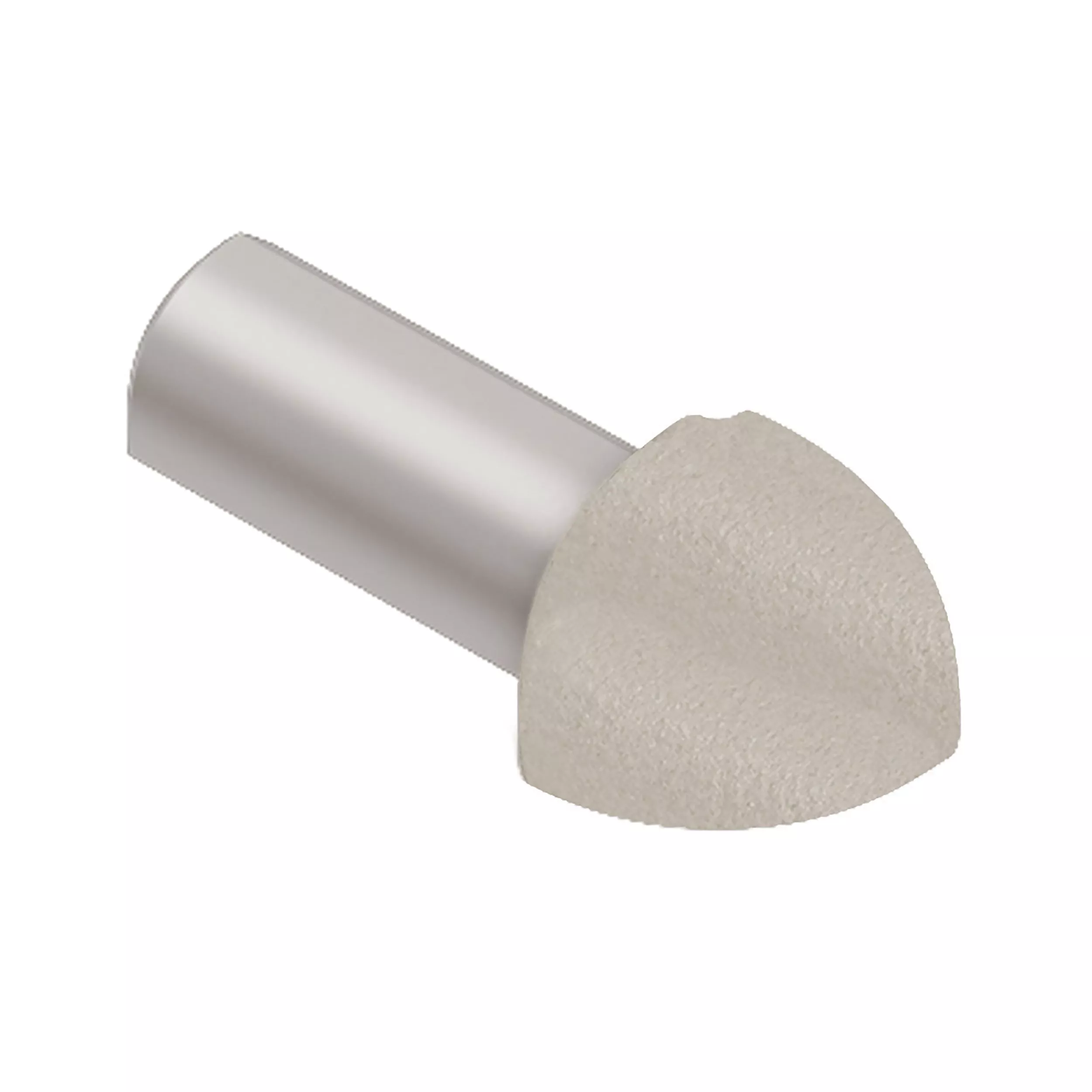 Schluter-Rondec Outside Corner for 3/8in. Coated Aluminum Cream Rondec Profile
