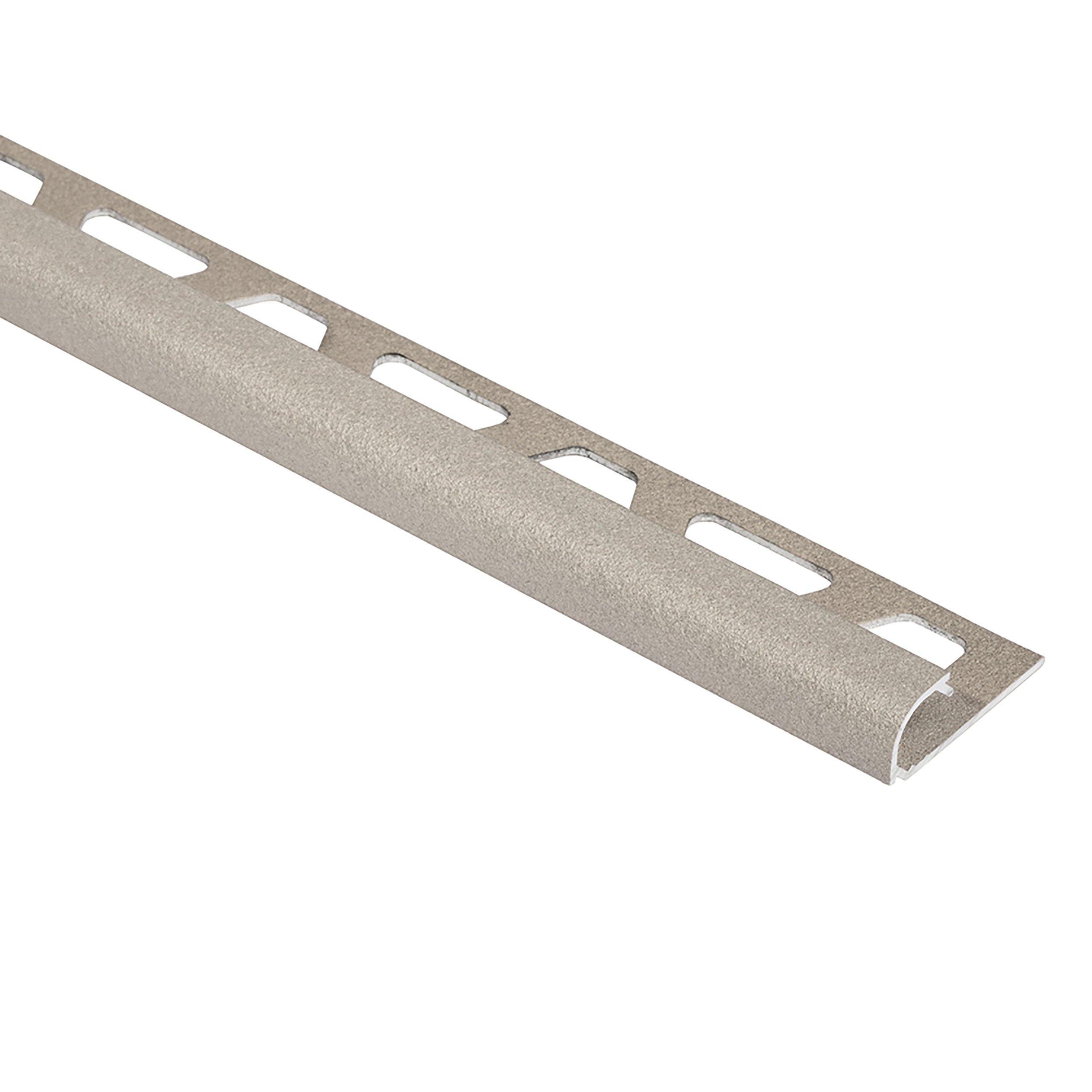 Schluter Rondec Bullnose Trim 3/8in. Textured Color Coated Aluminum&nbsp;