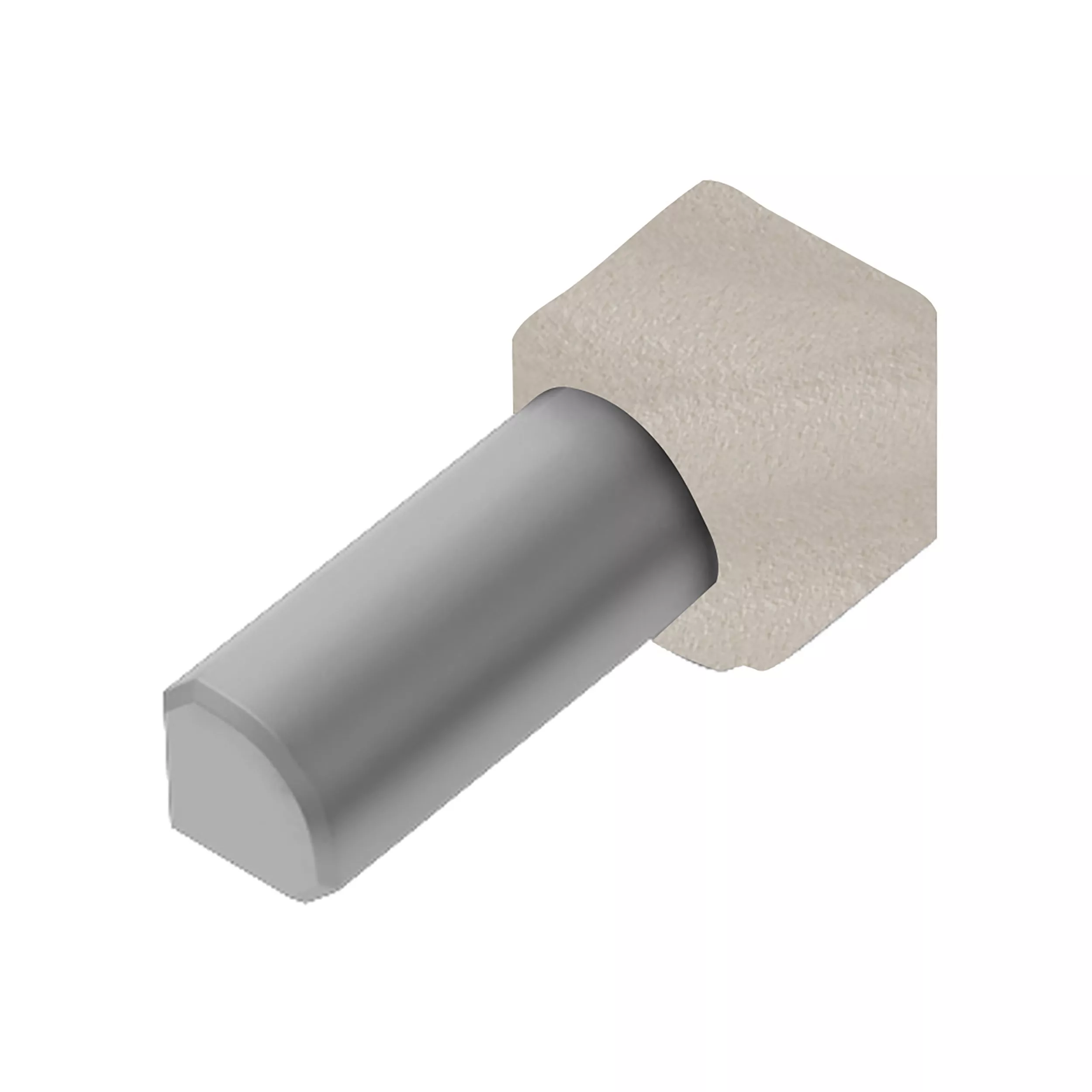 Schluter-Rondec Inside Corner for 3/8in. Coated Aluminum Cream Rondec Profile