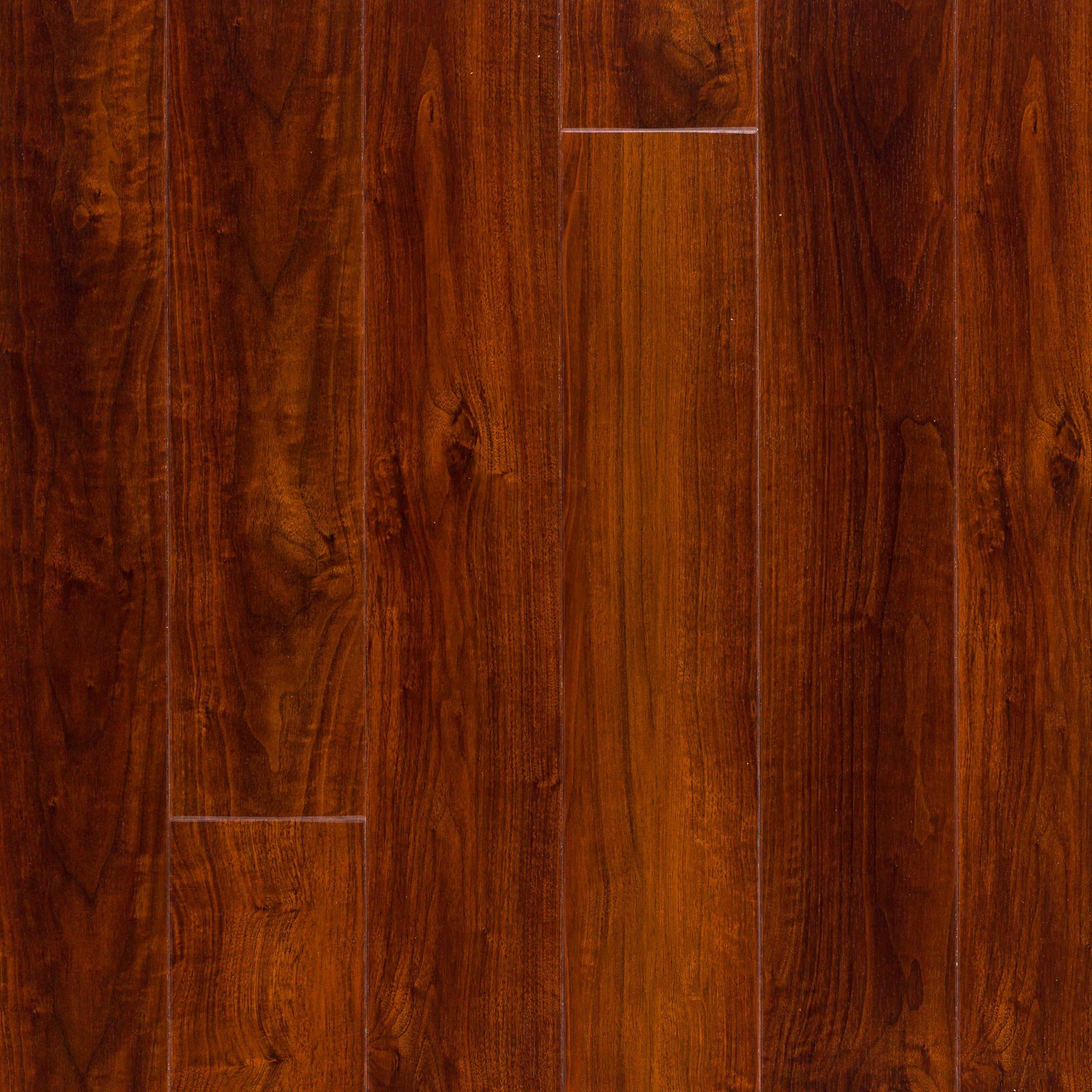 Mahogany High Gloss Core Luxury Plank-Cork Back | Floor and