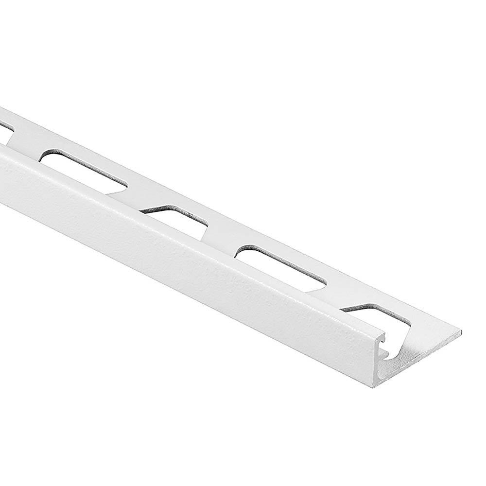 Schluter Schiene Edge Trim 3/8in. Aluminum Matte White