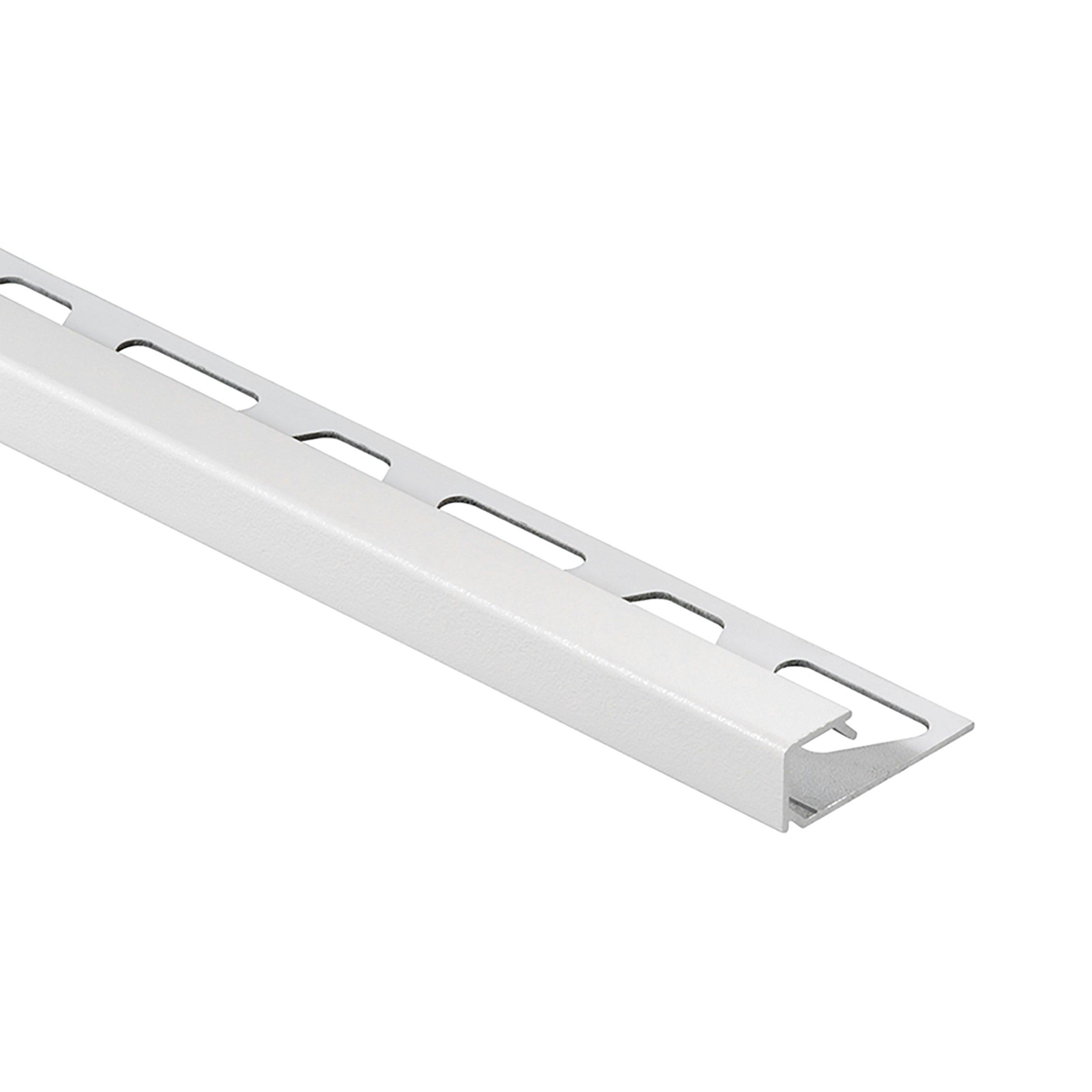 Schluter Quadec Square Edge Trim 3/16in. Aluminum Matte White | Floor ...