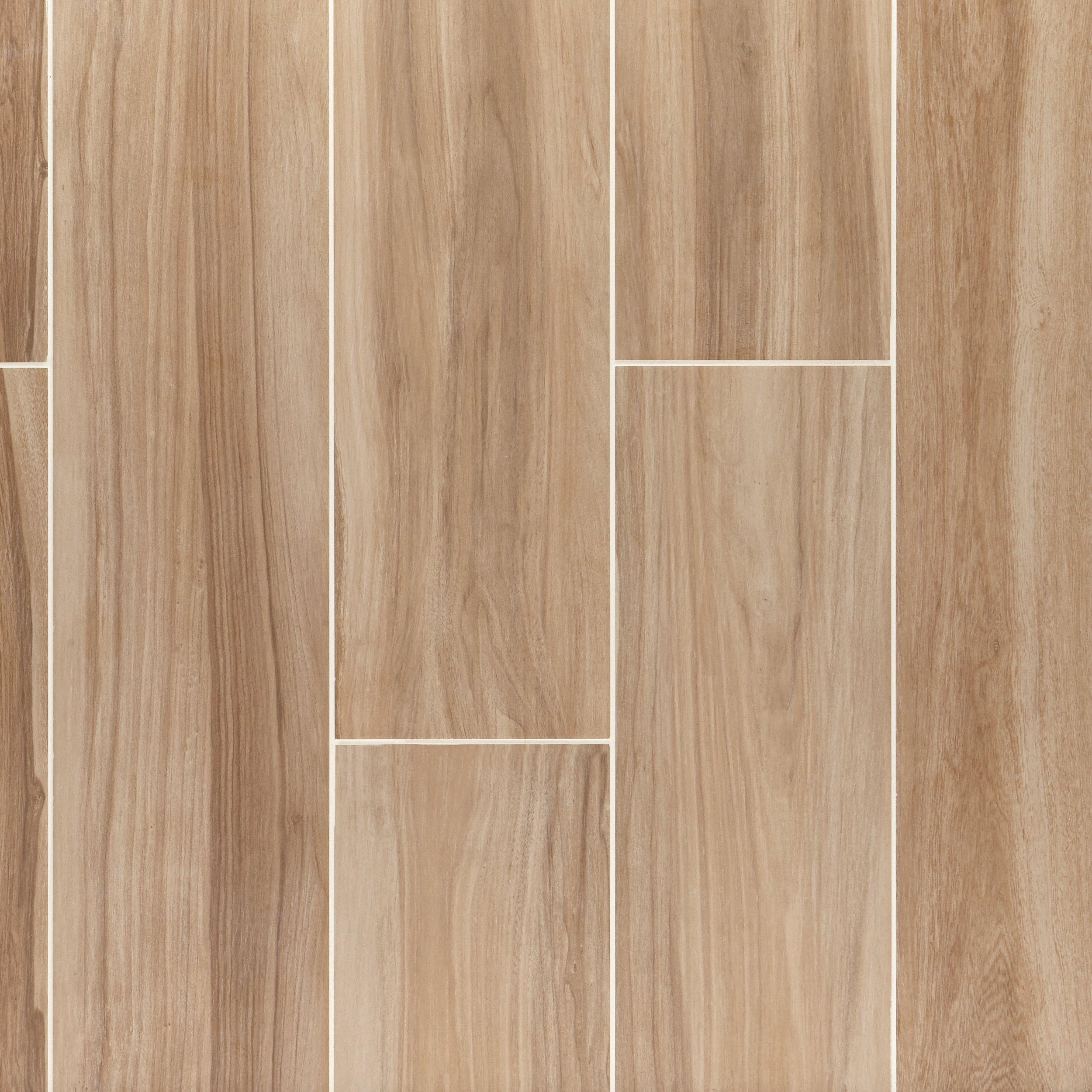 Navarro Beige Wood Plank Porcelain Tile - 10 x 47 - 100294875 | Floor