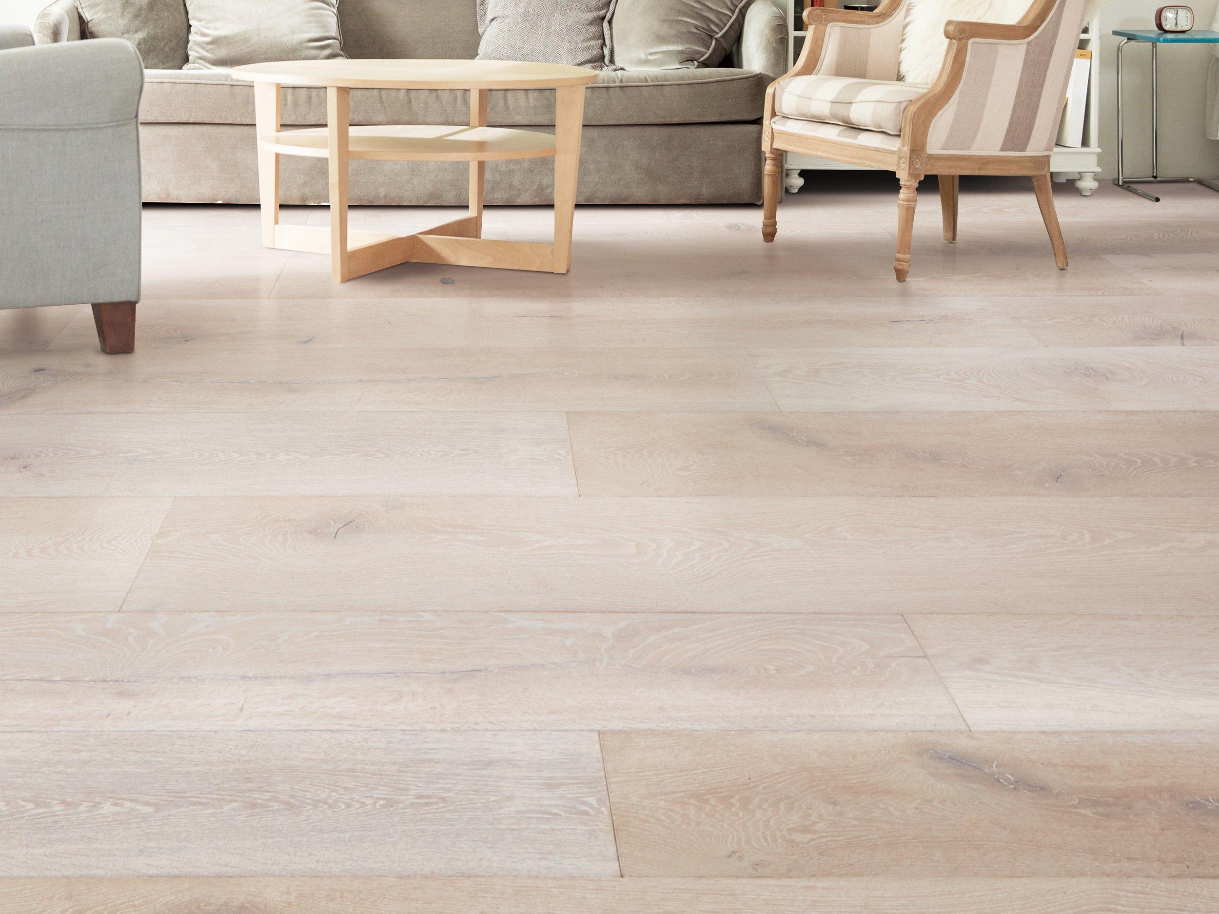European Oak Reactive Wire Brushed Engineered Hardwood | Floor and Decor