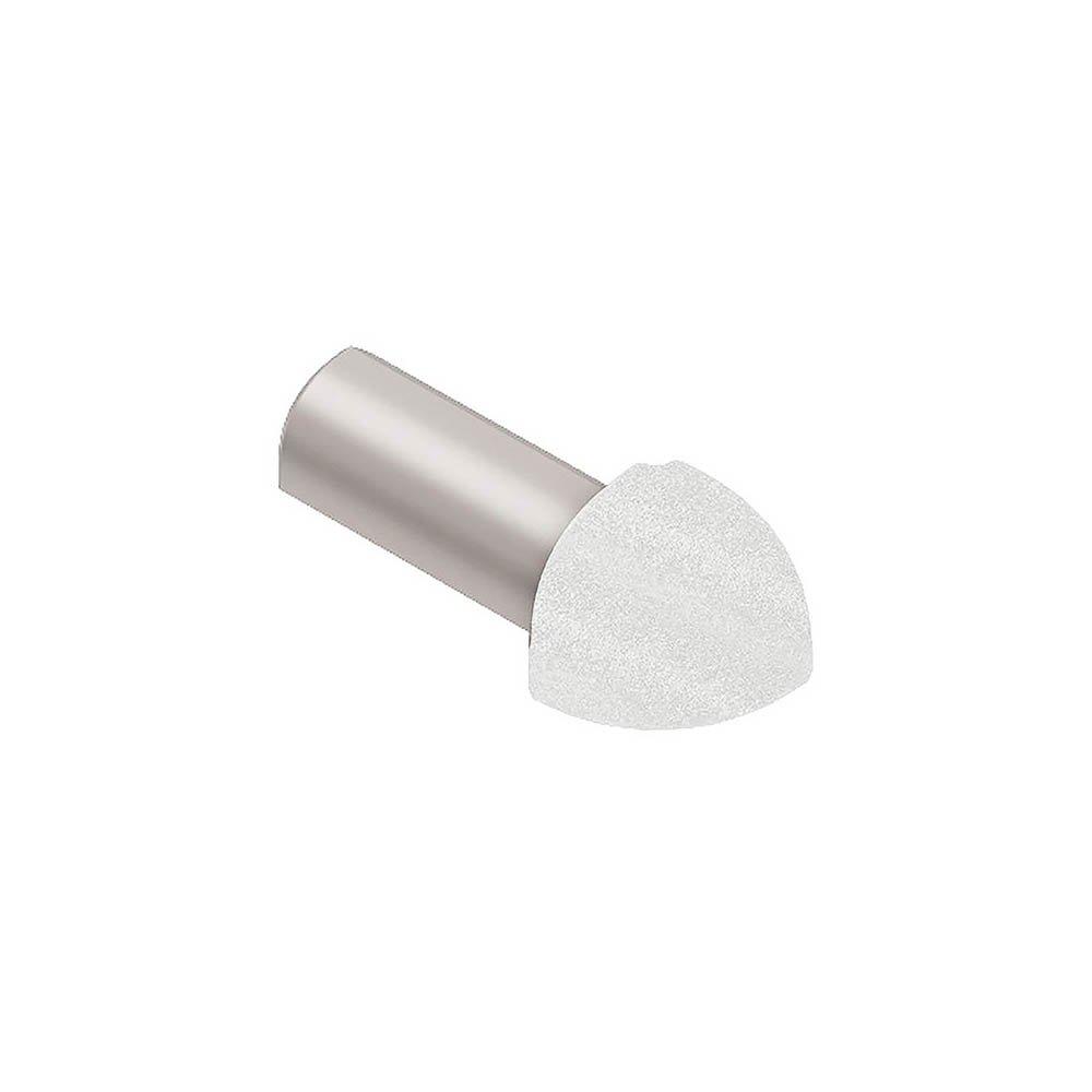Schluter Rondec Outside Corner 1/4in. Aluminum Matte White