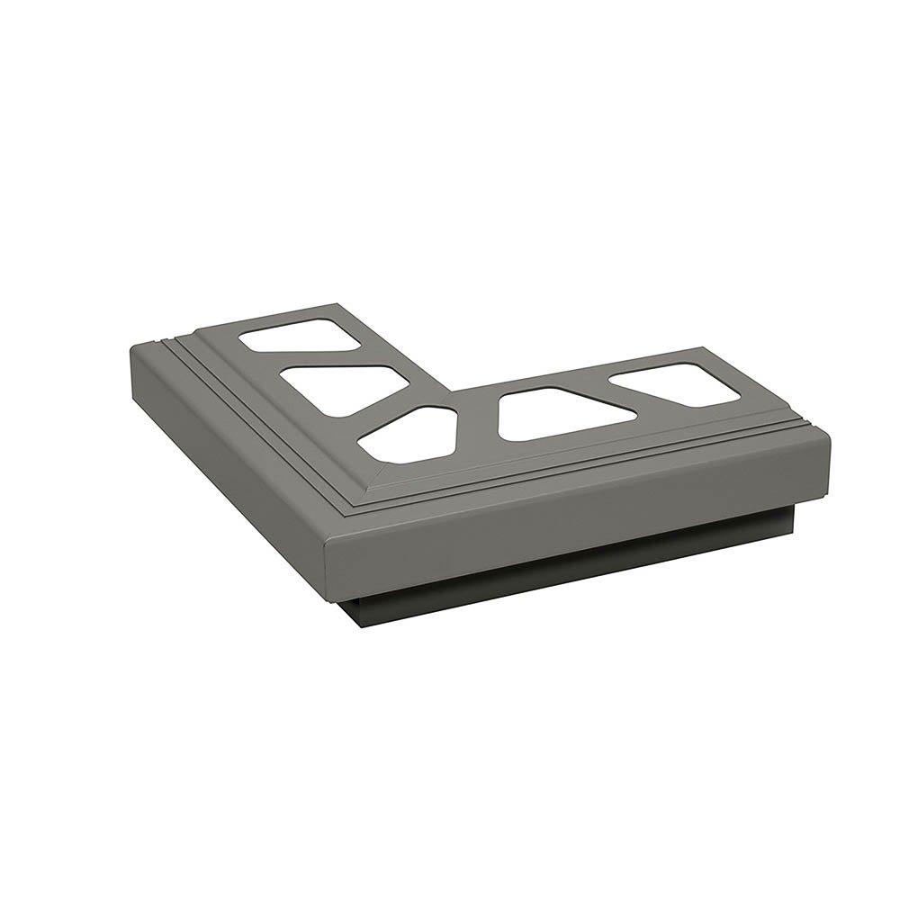 Schluter Bara-Rak Out Corner 90 Degree Aluminum Metallic Gray