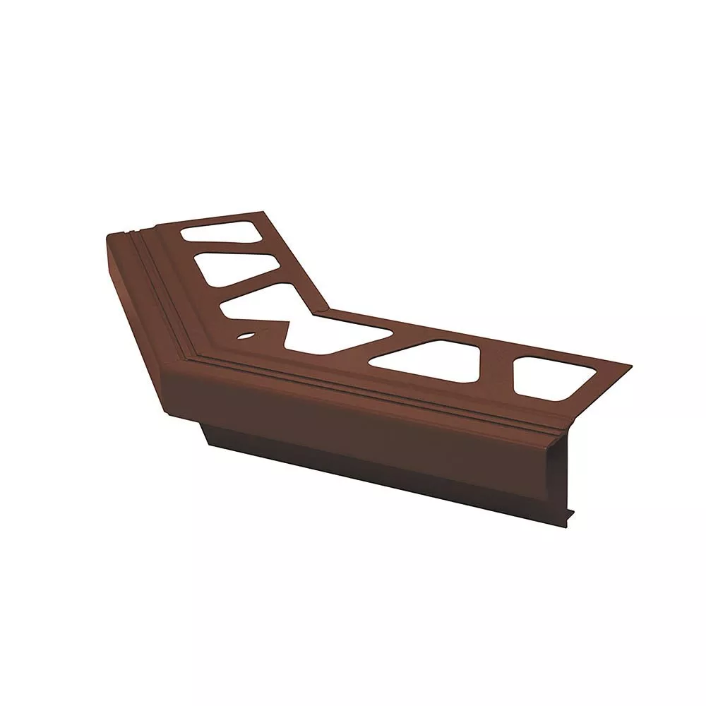 Schluter Bara-Rak Out Corner 135 Degree Aluminum Red Brown