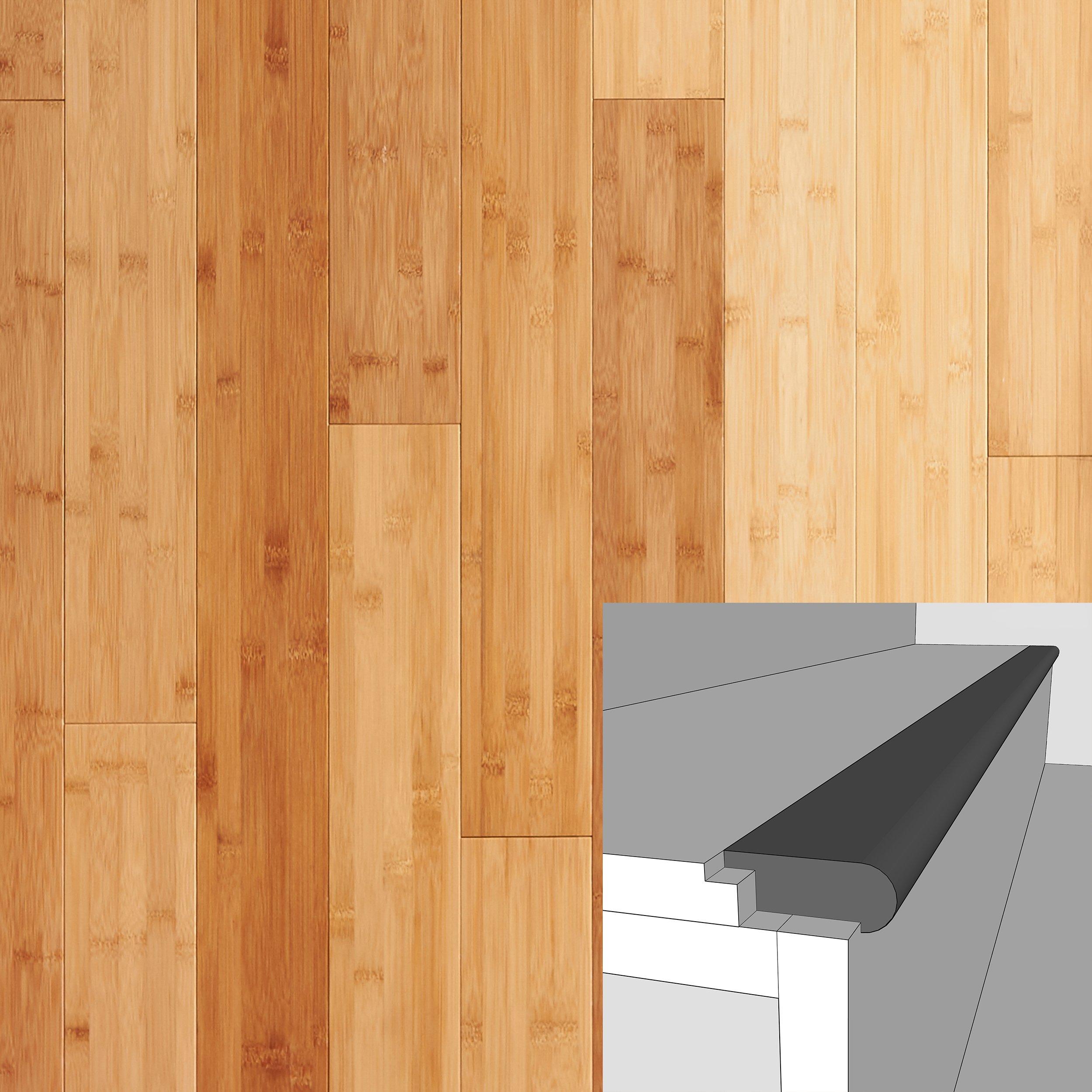 Color 29365P Medium Bamboo Flush Stair Nose