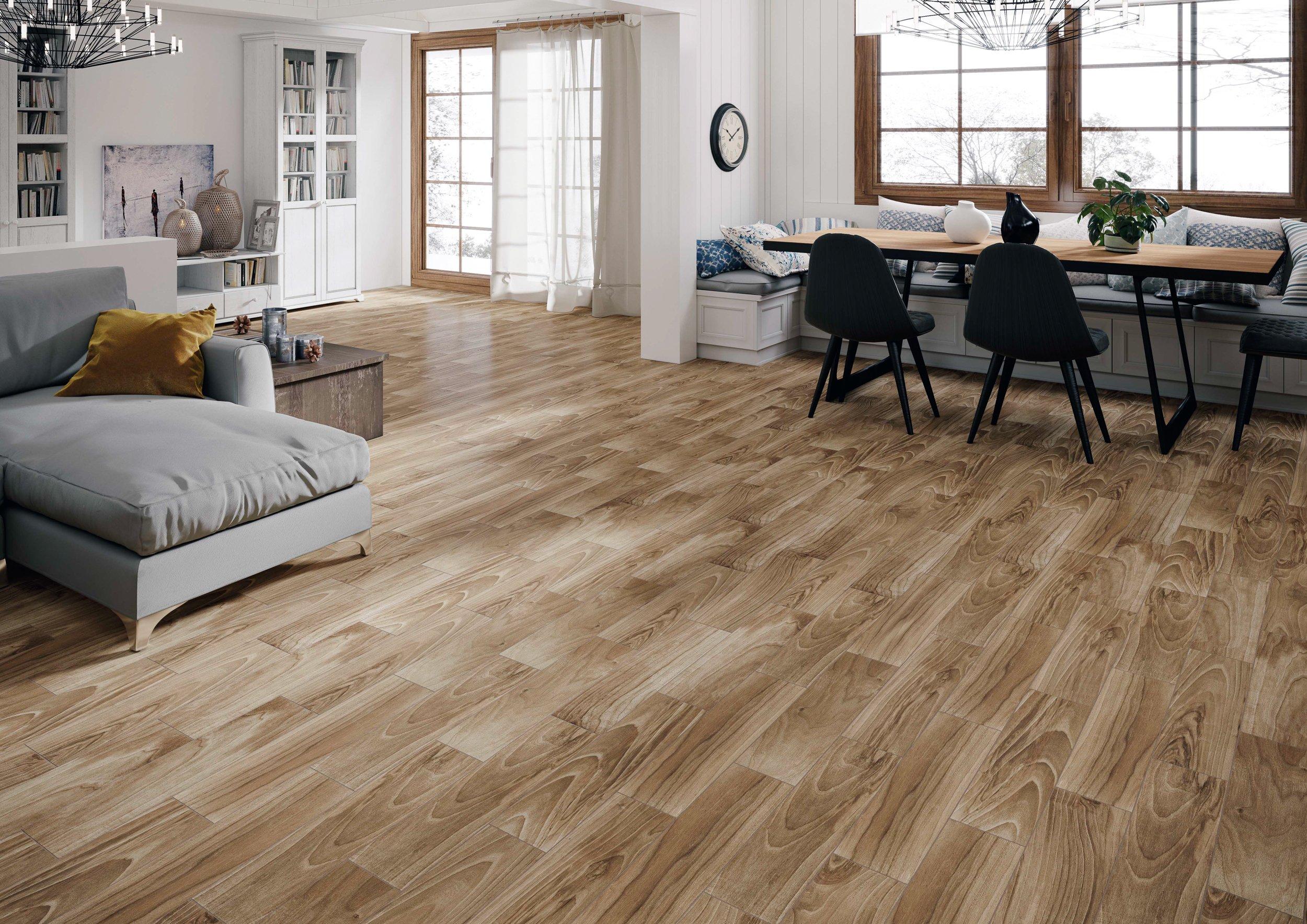 Dayton Oak Wood Plank Ceramic Tile Floor And Decor