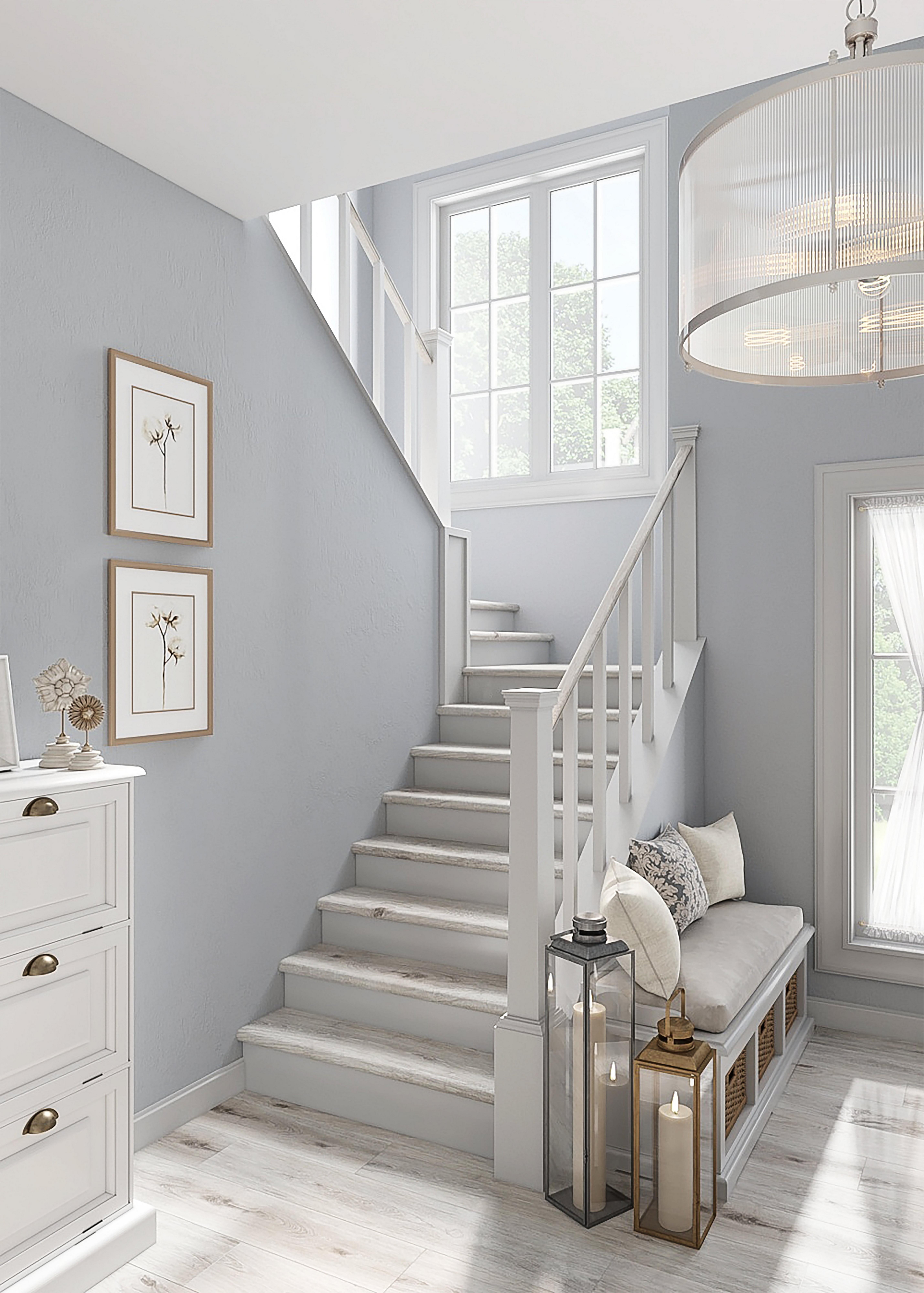 White Pewter Boxed Retro Tread- 48in.