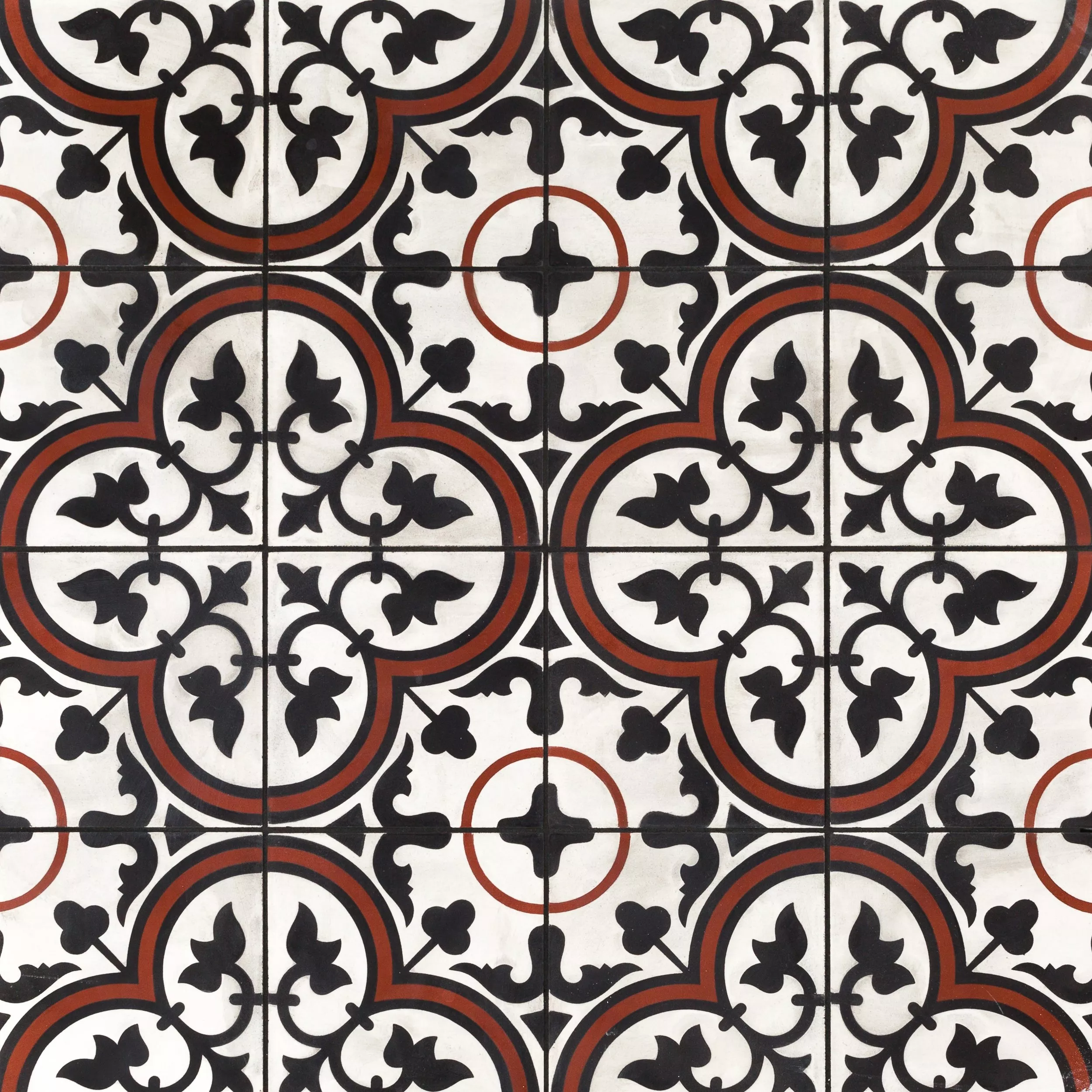 Equilibrio Rust III Encaustic Cement Tile