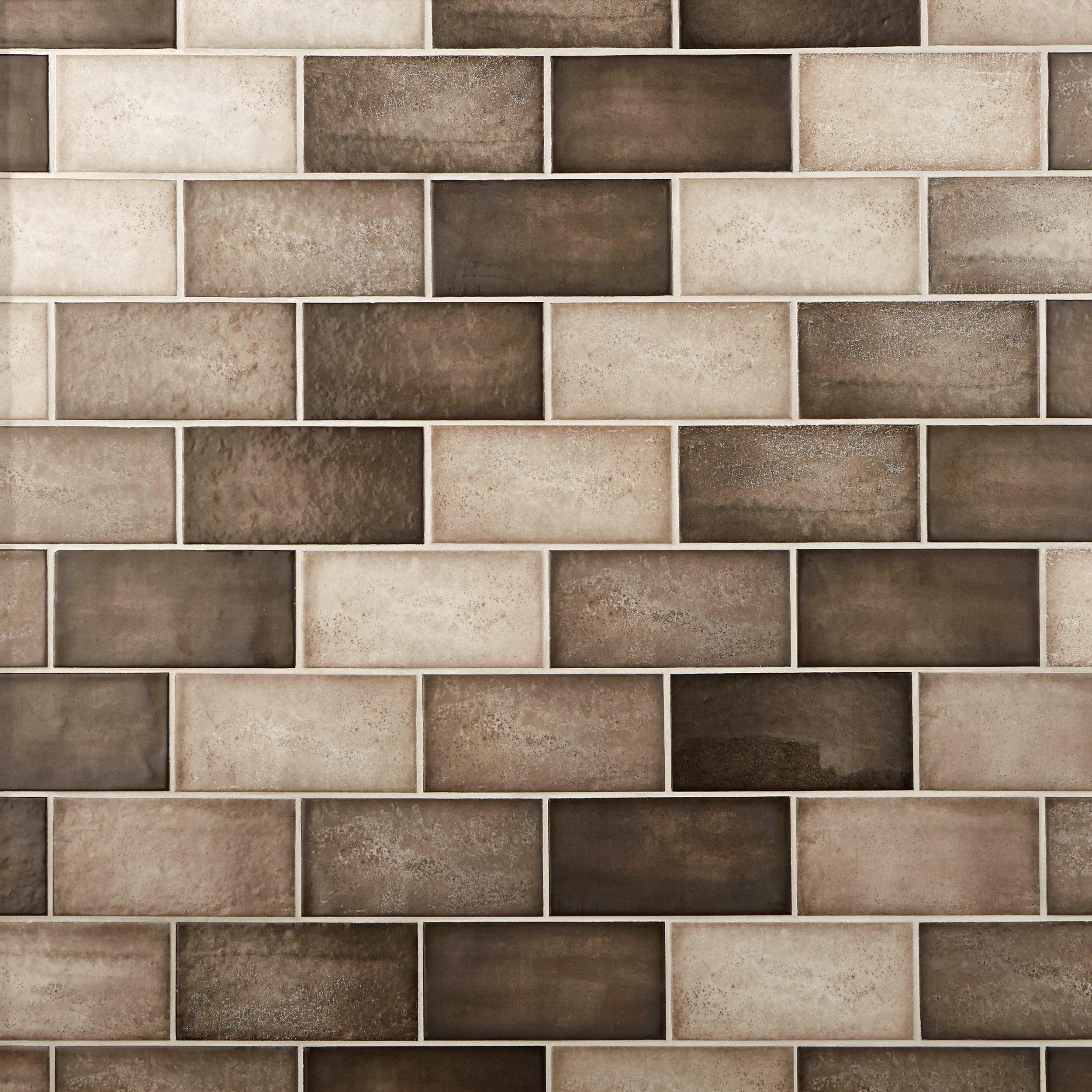 Quayside Brown Polished Ceramic Tile | Floor and Decor