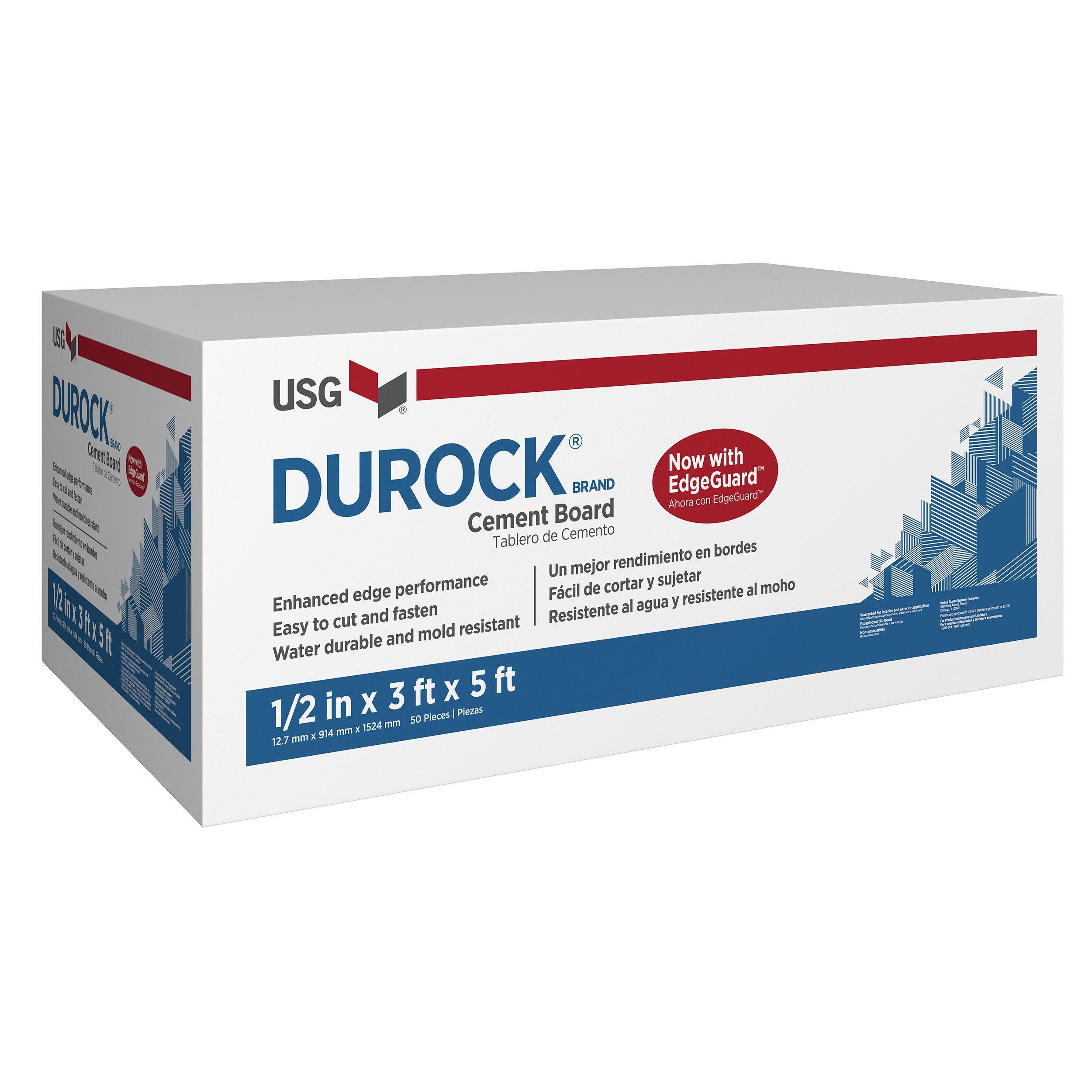 Durock Cement Board with EdgeGuard