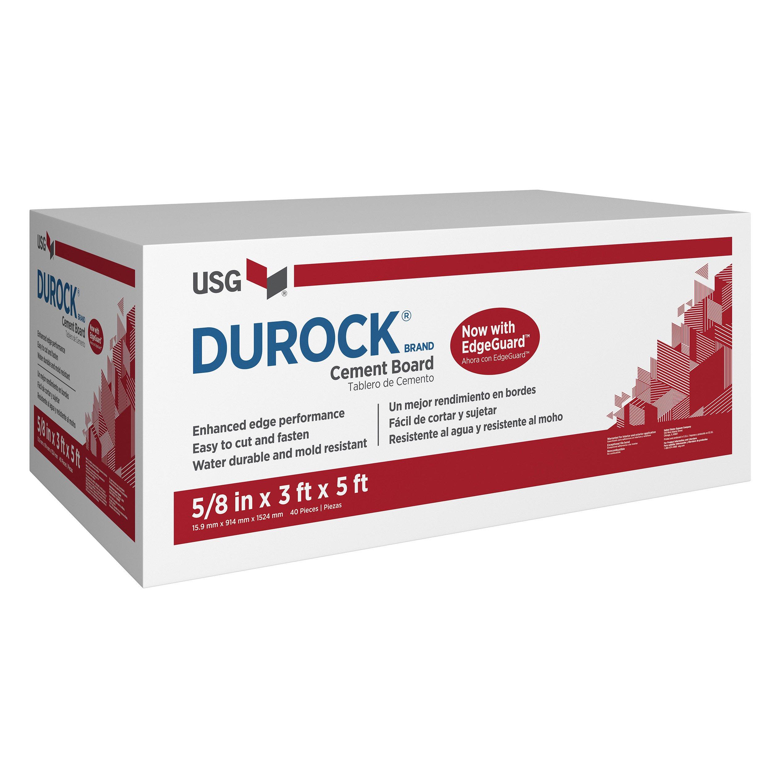 Durock Cement Board with EdgeGuard