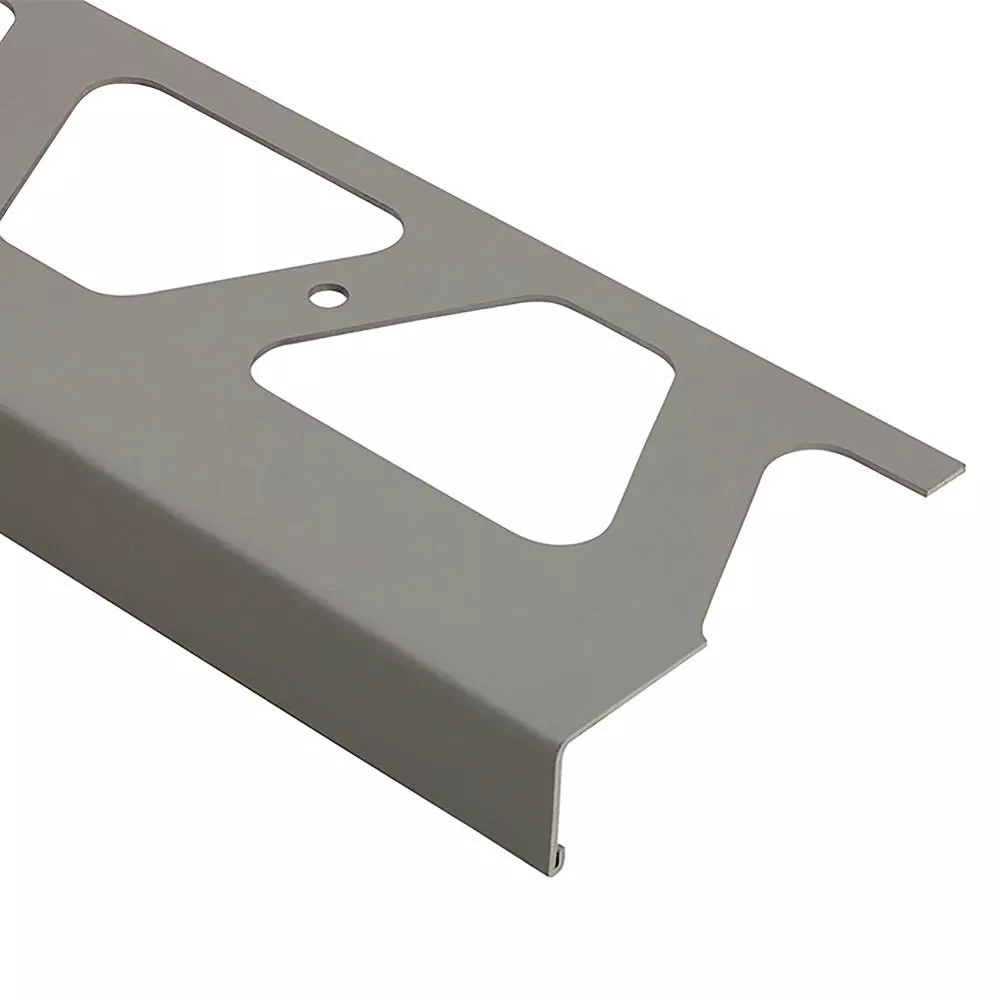 Schluter Bara-Rw Balcony Edge 3-3/4in. Aluminum Metallic Grey