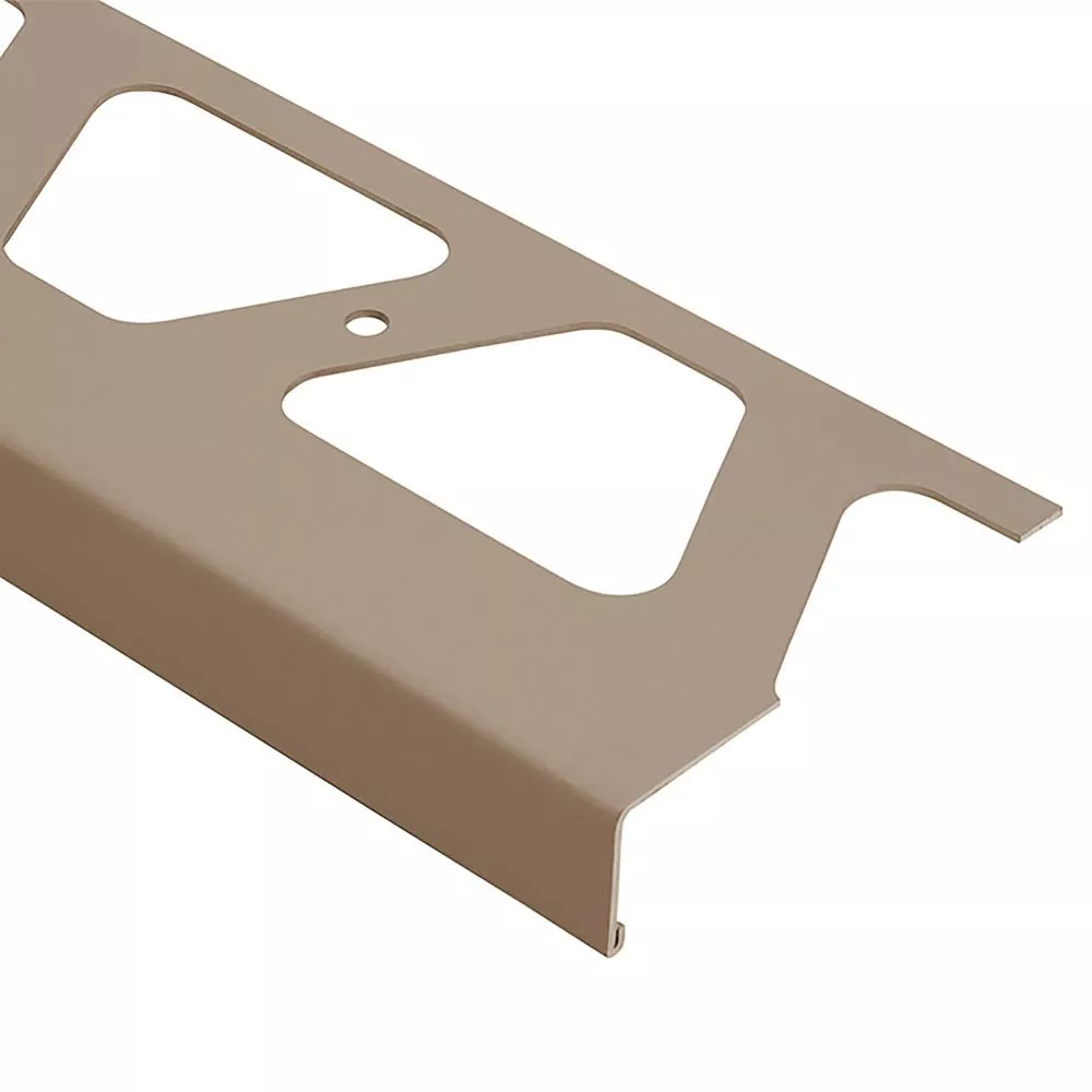 Schluter Bara-Rw Balcony Edge 3-3/4in. Aluminum Light Beige