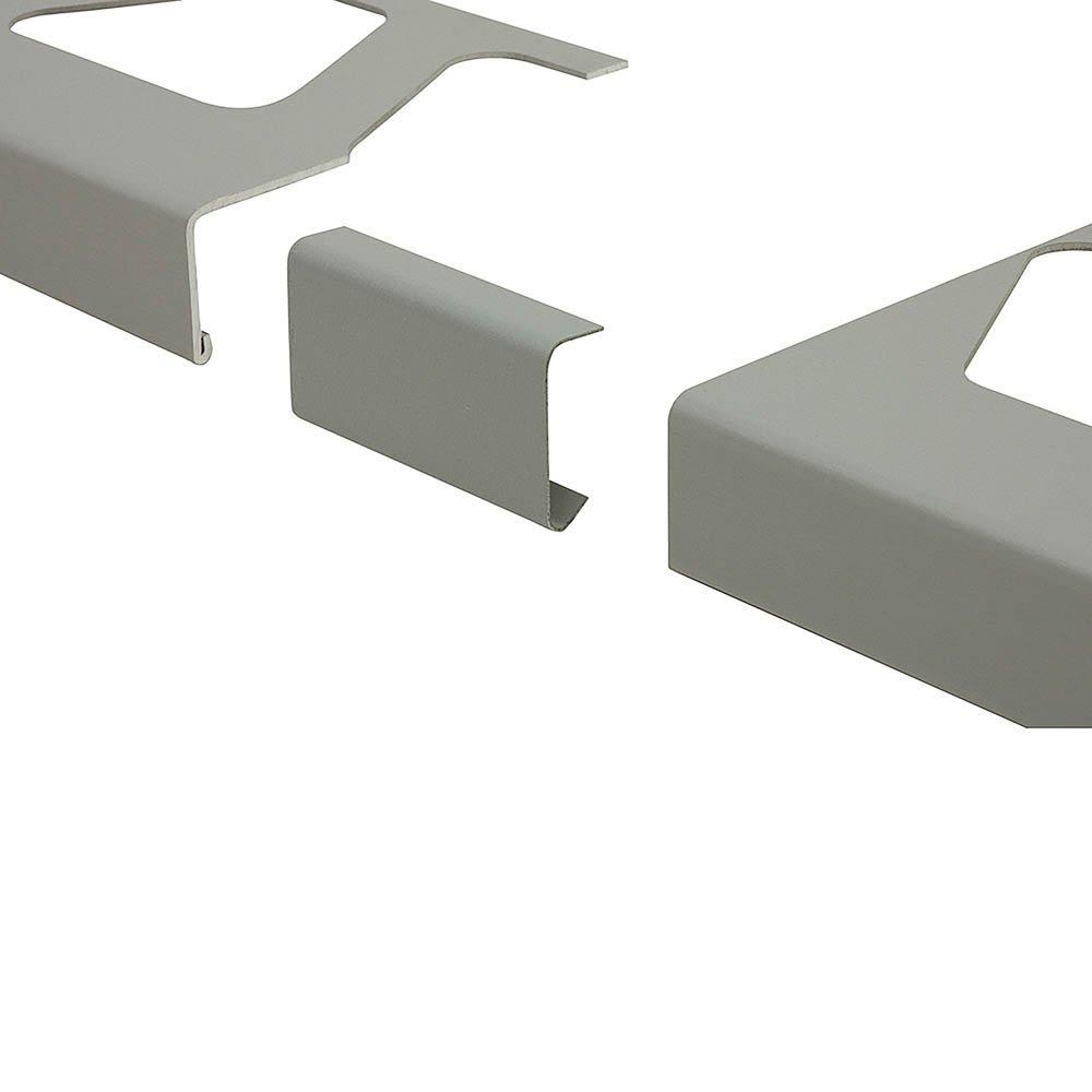 Schluter Bara-Rw Connector 4-3/4in. Aluminum Classic Grey