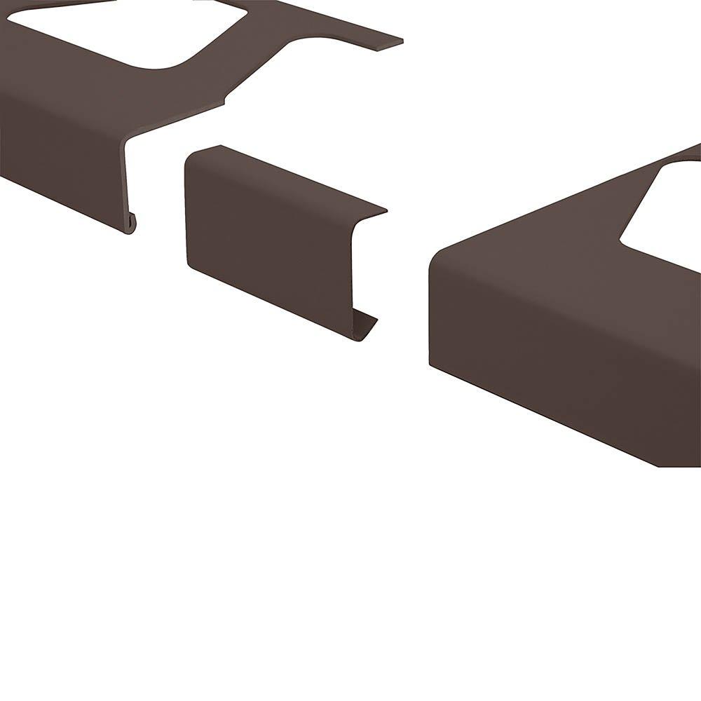Schluter Bara-Rw Connector 4-3/4in. Aluminum Black Brown