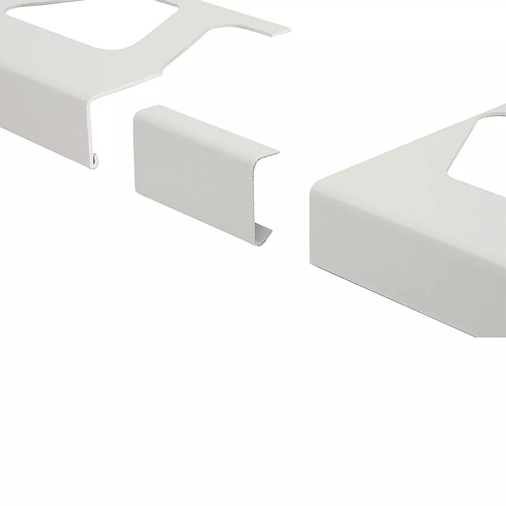 Schluter Bara-Rw Connector 6in. Aluminum Bright White