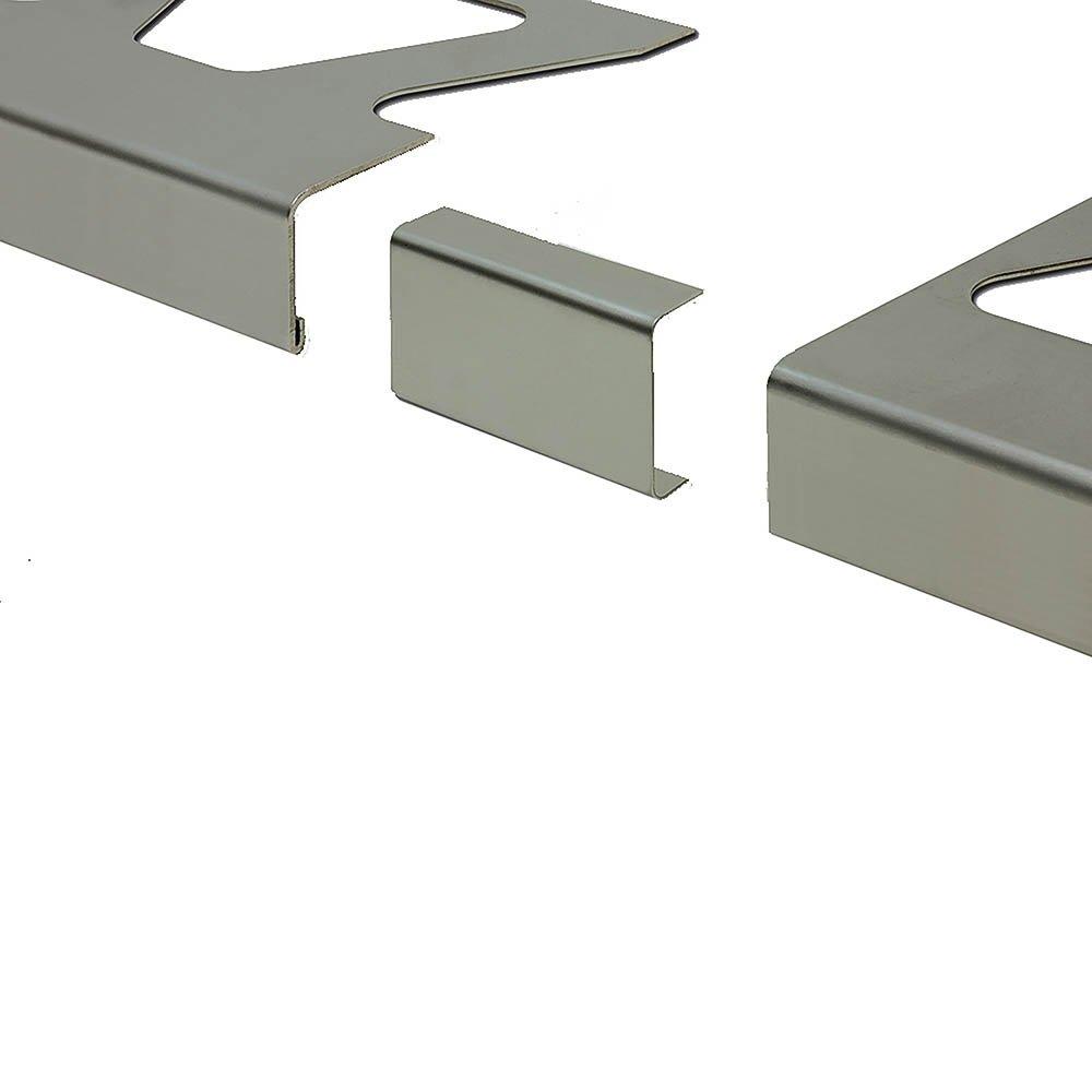 Schluter Bara-Rwe Connector 9/16in. Stainless Steel