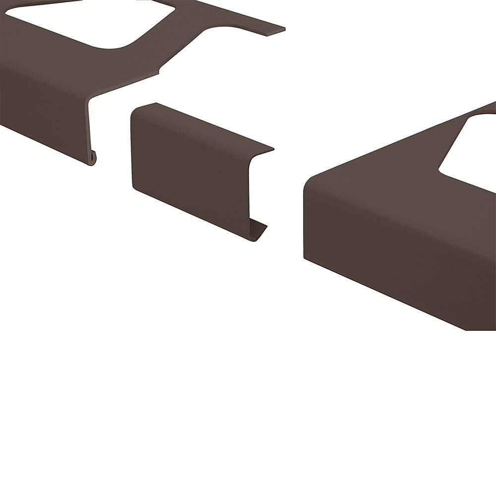Schluter Bara-Rw Connector 1in. Aluminum Black Brown