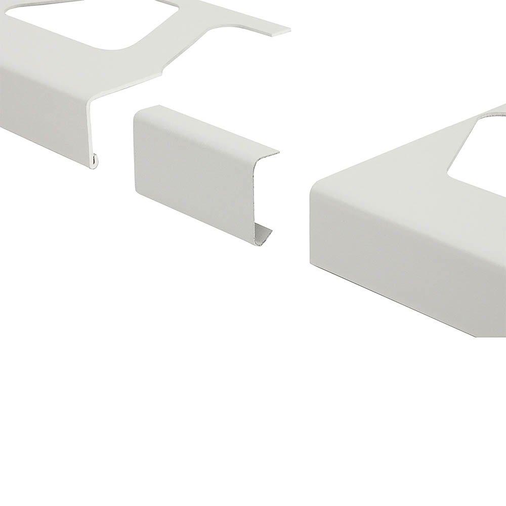 Schluter Bara-Rw Connector 1-9/16in. Aluminum Bright White