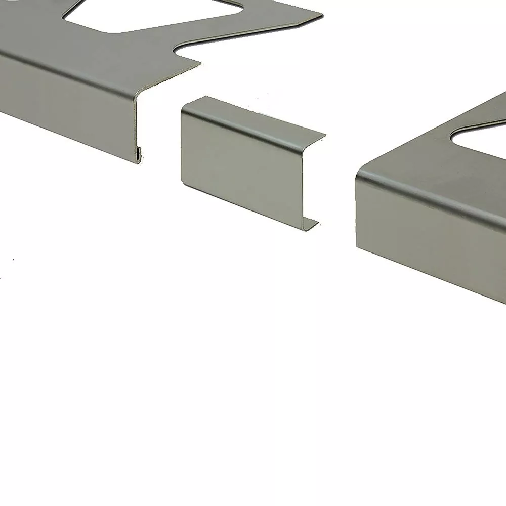 Schluter Bara-Rwe Connector 1-9/16in. Stainless Steel