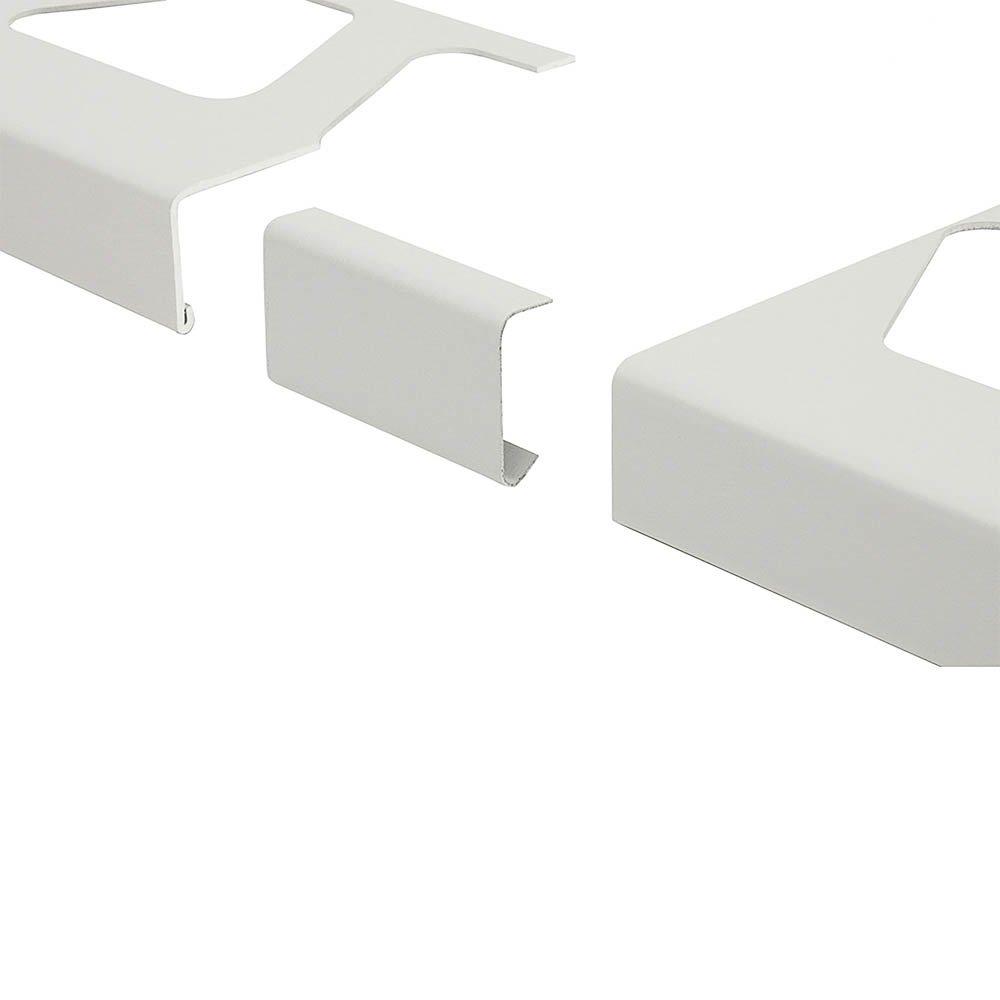 Schluter Bara-Rw Connector 2-3/16in. Aluminum Bright White