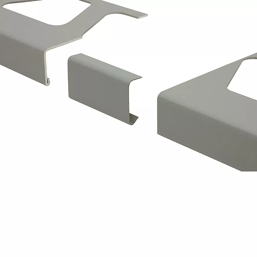 Schluter Bara-Rw Connector 3in. Aluminum Classic Grey