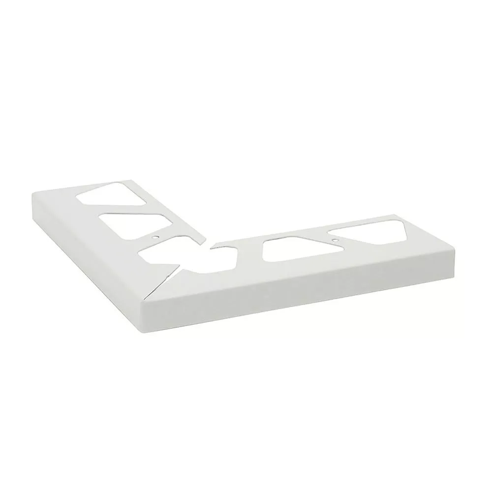 Schluter Bara-Rw Out Corner 90 Degree 9/16in. Aluminum Bright White
