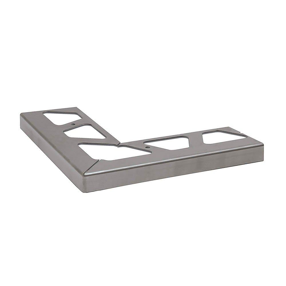 Schluter Bara-Rwe Out Corner 90 Degree 1in. Stainless Steel